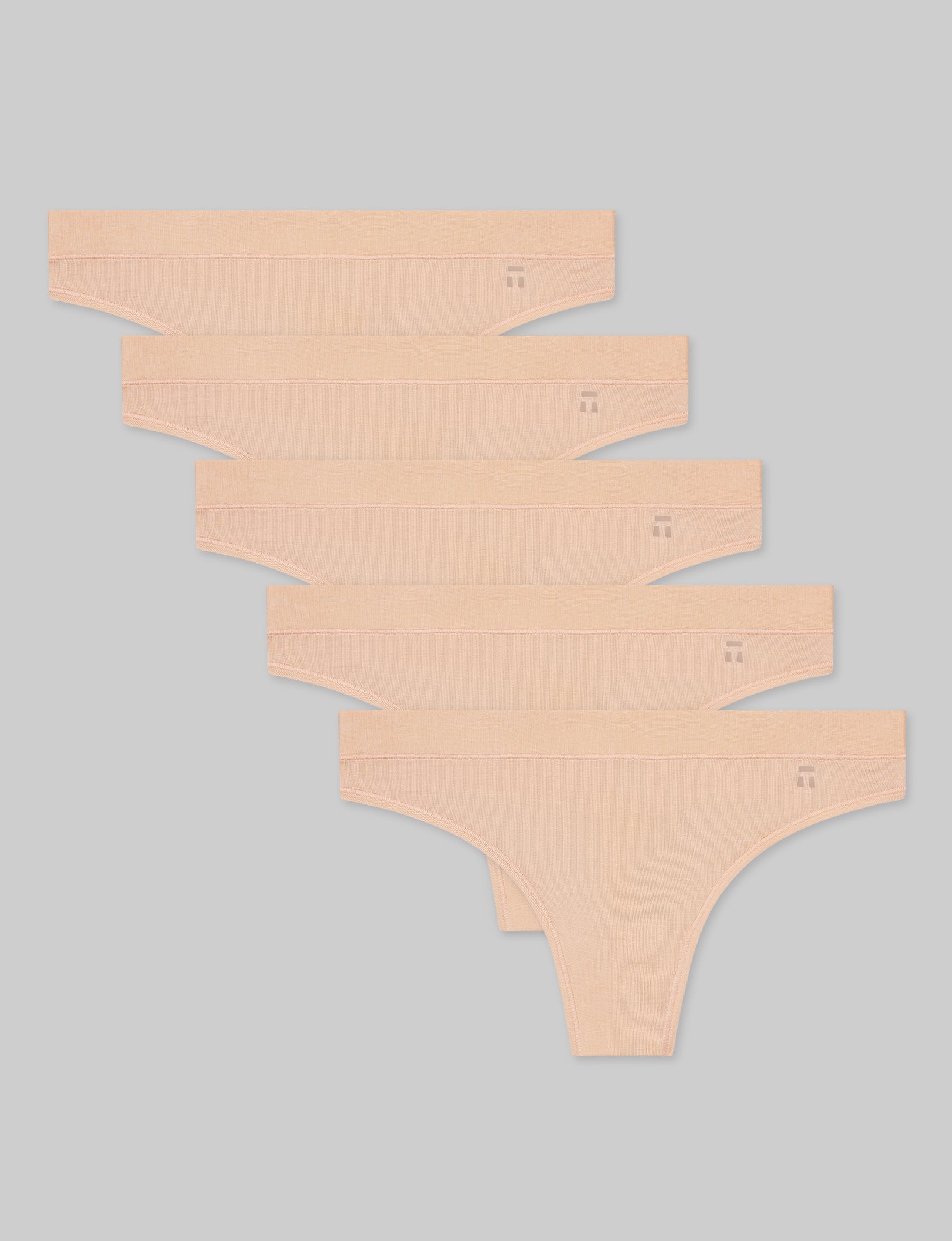 Women's Second Skin Thong (5-Pack)