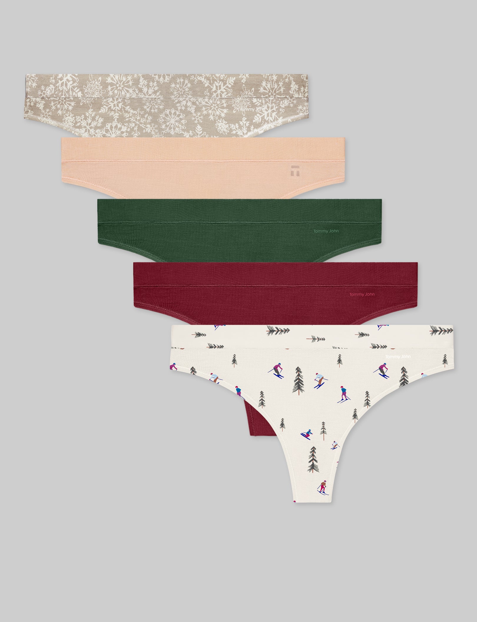 Women's Second Skin Thong (5-Pack)