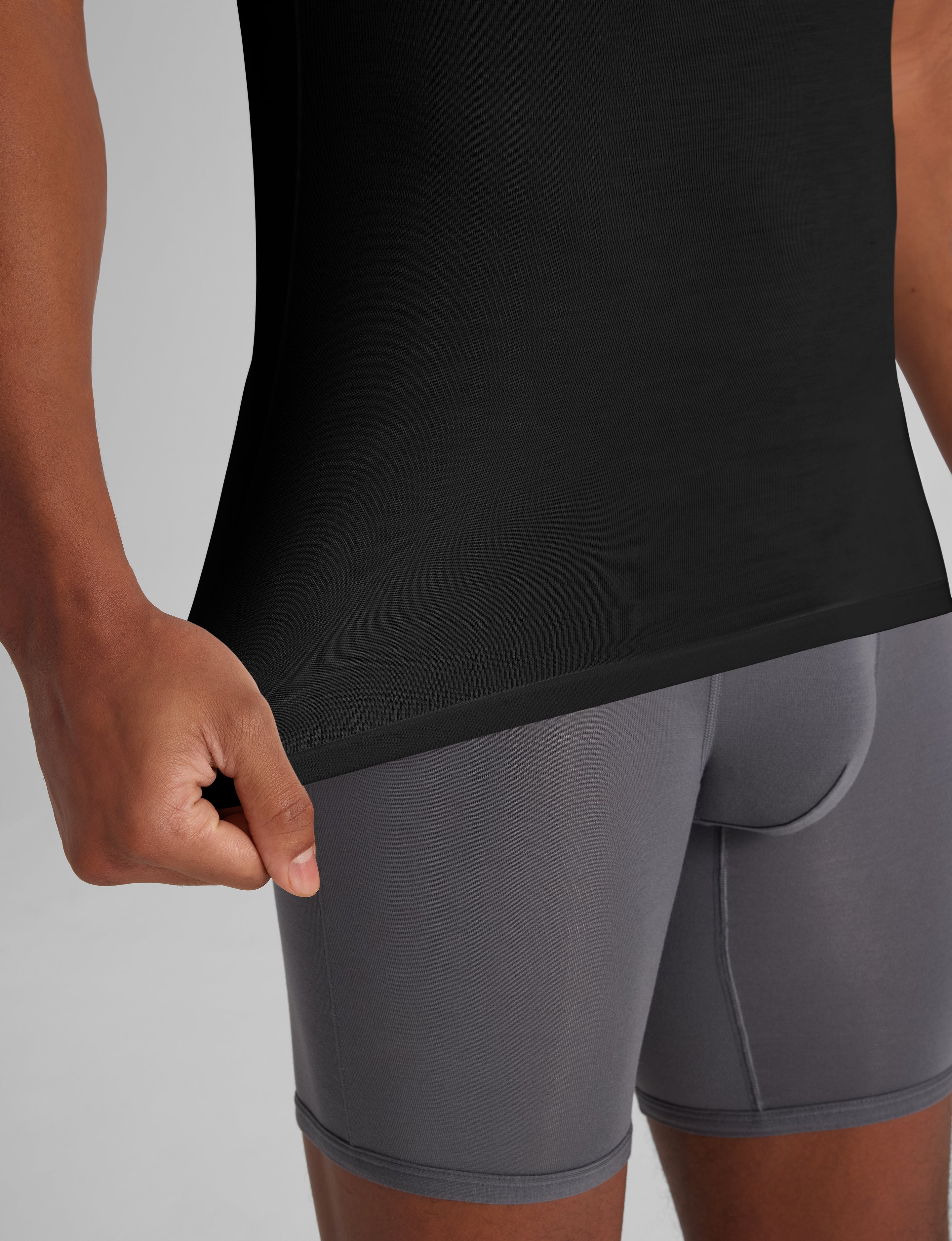 Second Skin Crew Neck Stay-Tucked Undershirt (3-Pack)