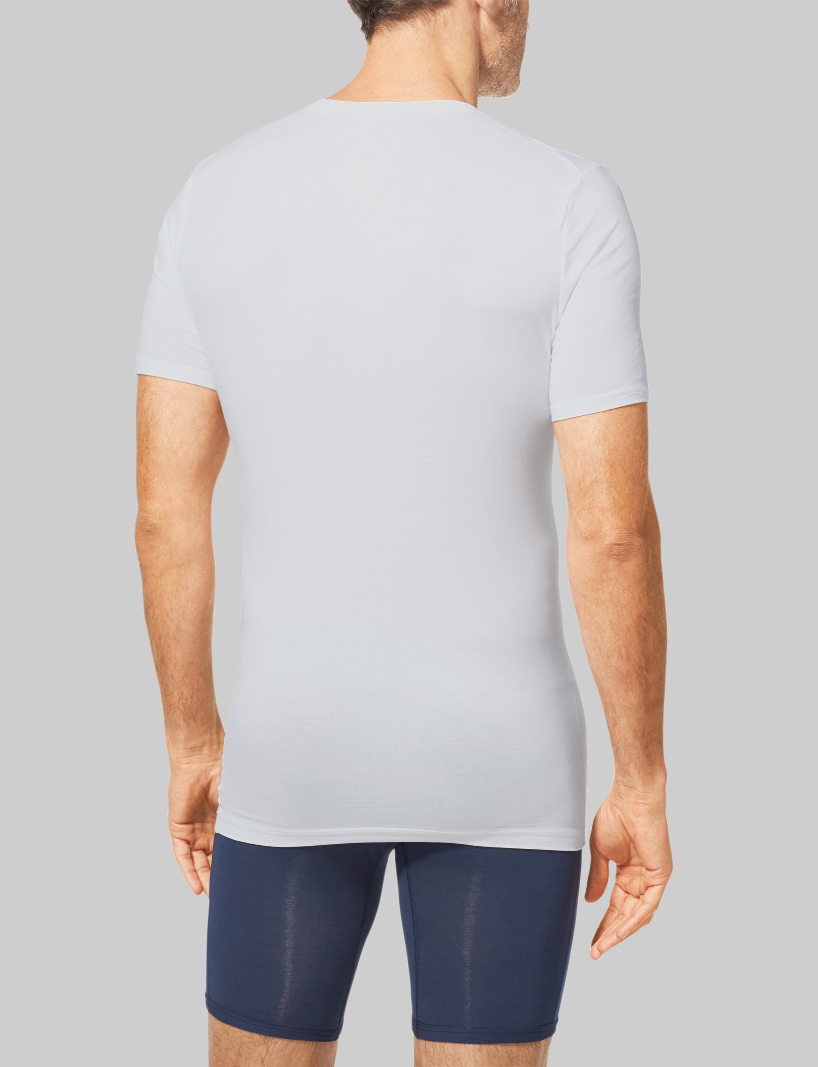 Cool Cotton Deep V-Neck Stay-Tucked Undershirt