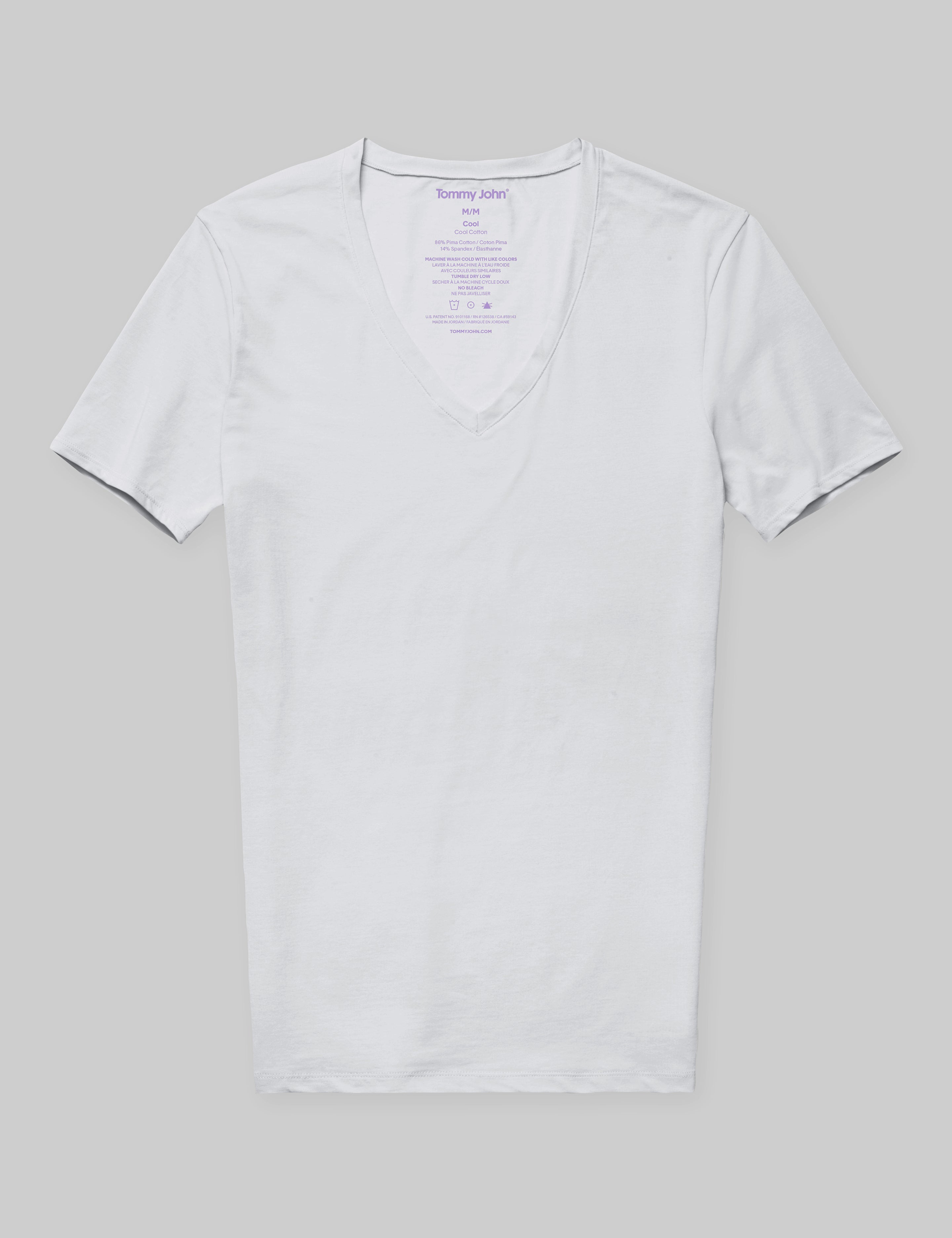 Cool Cotton Deep V-Neck Stay-Tucked Undershirt