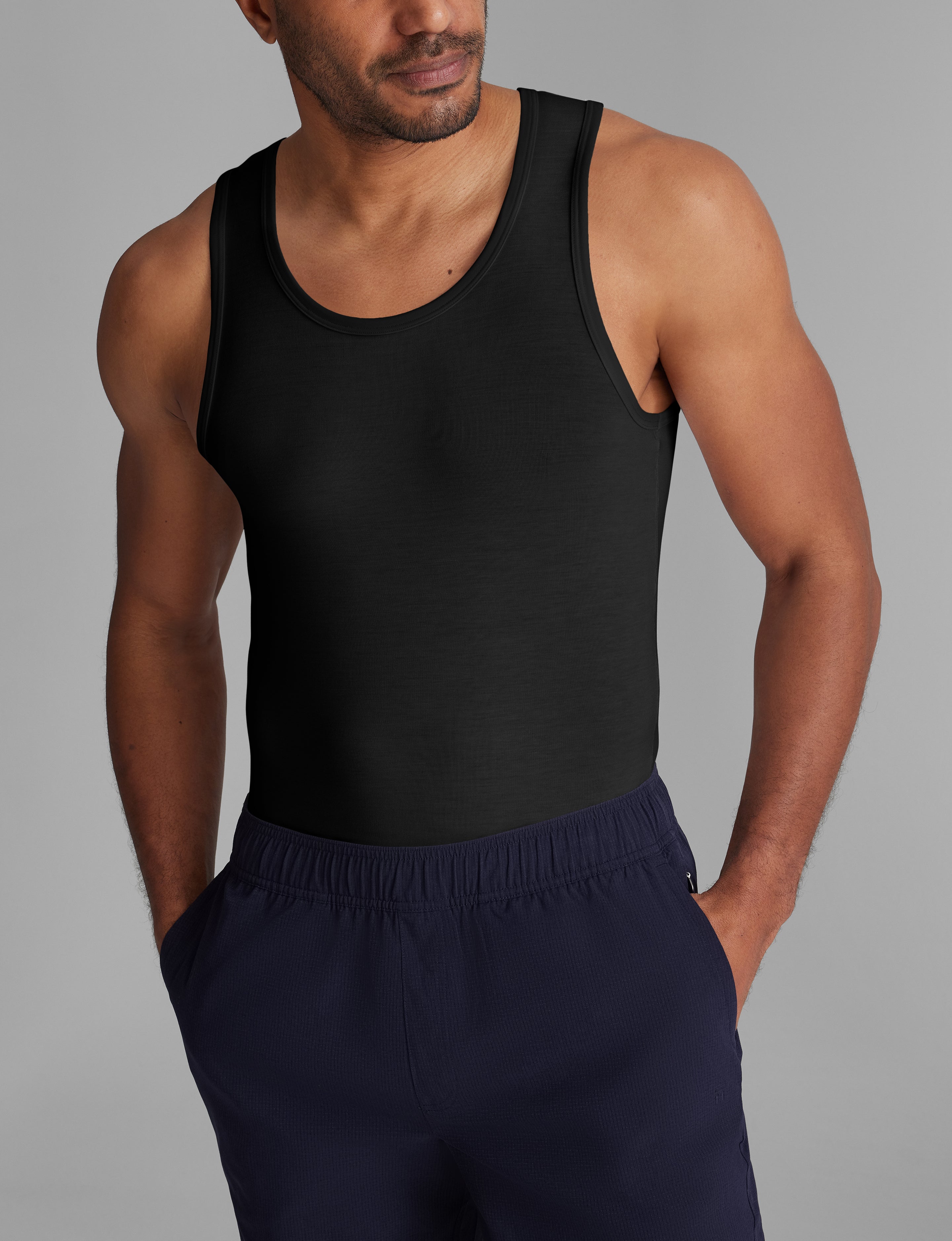 Second Skin Tank Stay-Tucked Undershirt (6-Pack)