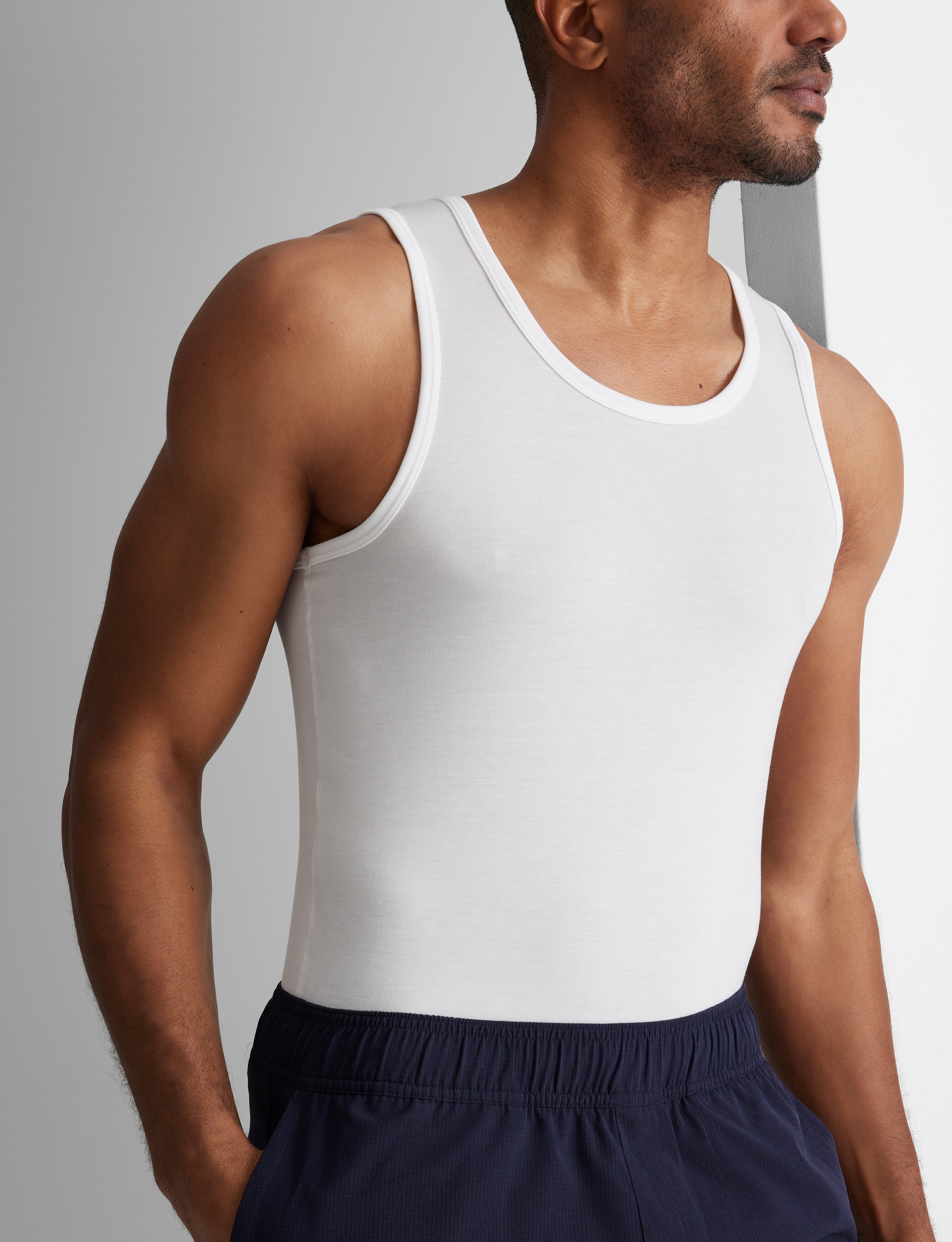 Second Skin Tank Stay-Tucked Undershirt (3-Pack)