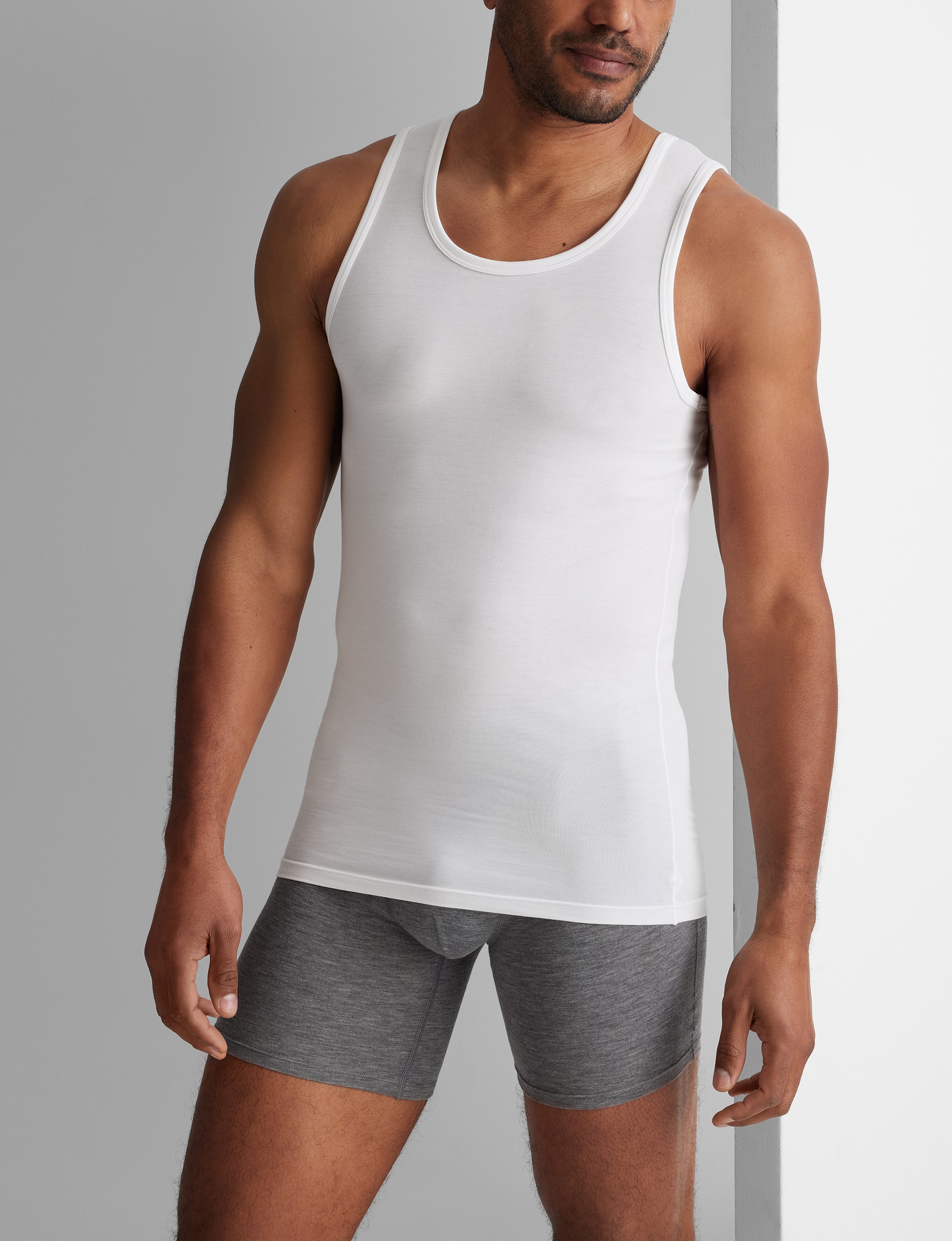 Second Skin Tank Stay-Tucked Undershirt (3-Pack)