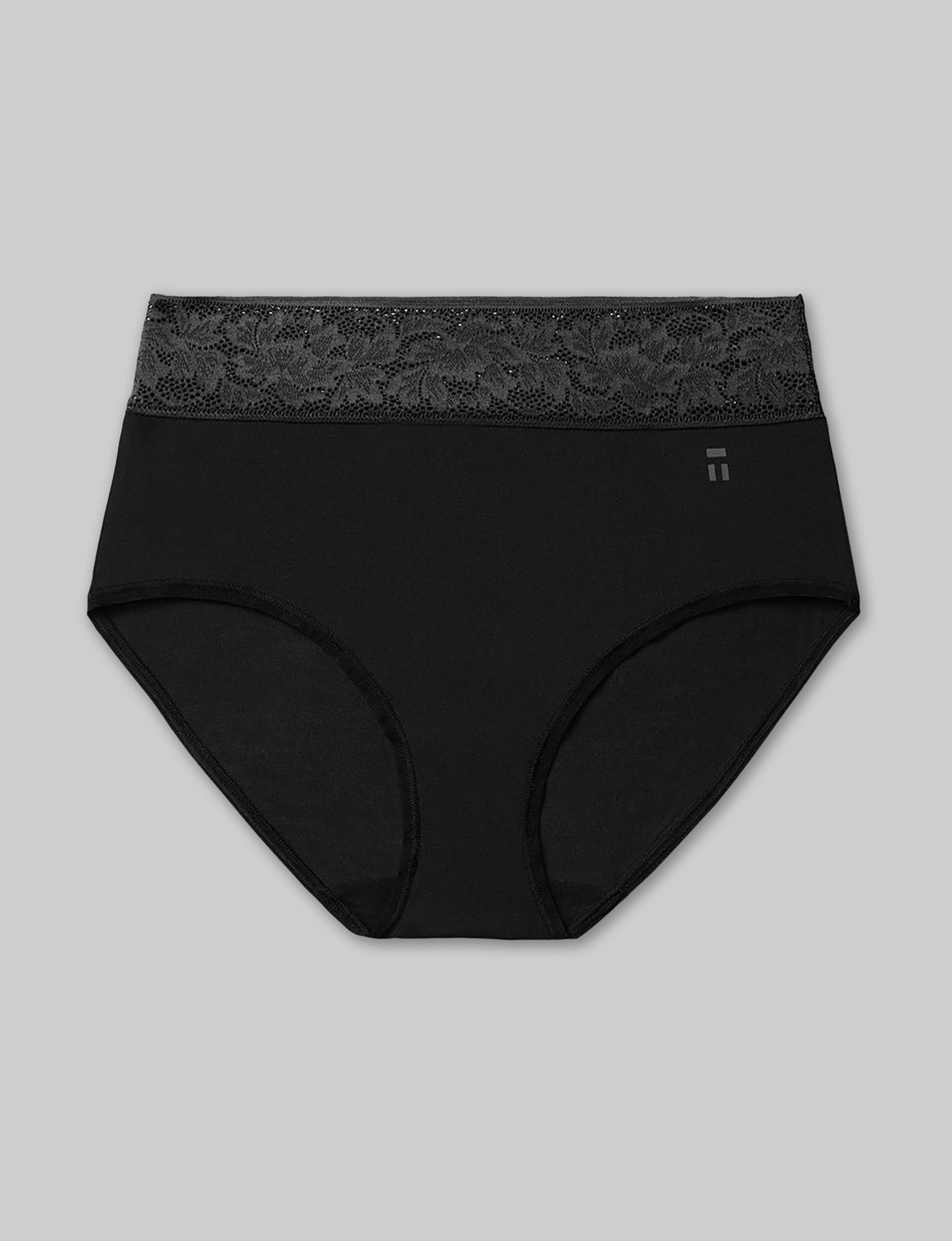 Women's Second Skin High Rise Brief, Lace Waist