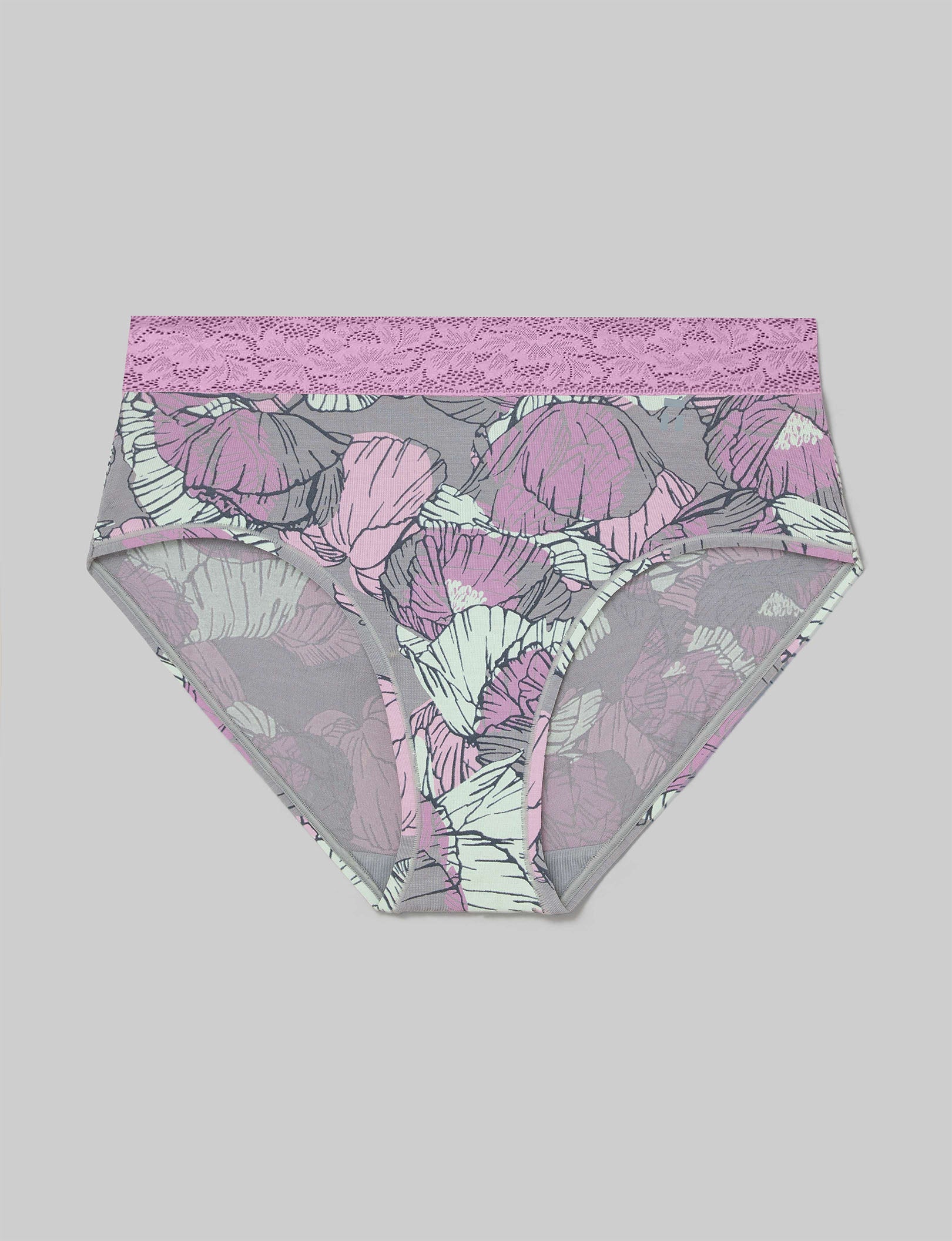 Women's Second Skin High Rise Brief, Lace Waist