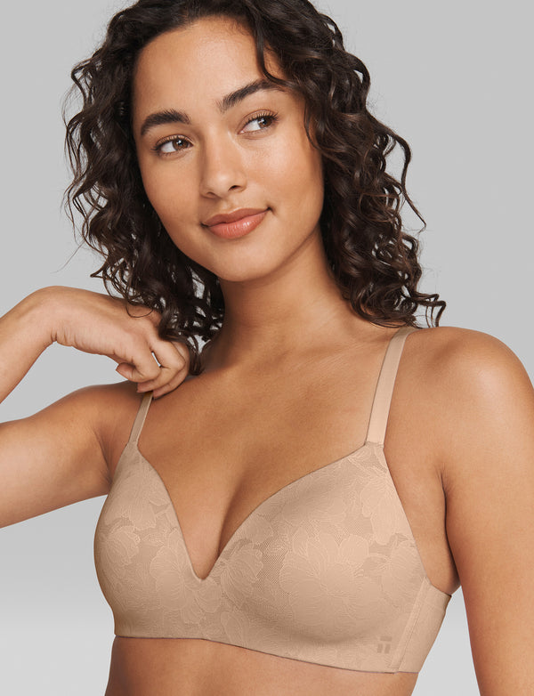 Buy Zivame Orange Lace Half Coverage Wireless Bra for Women's