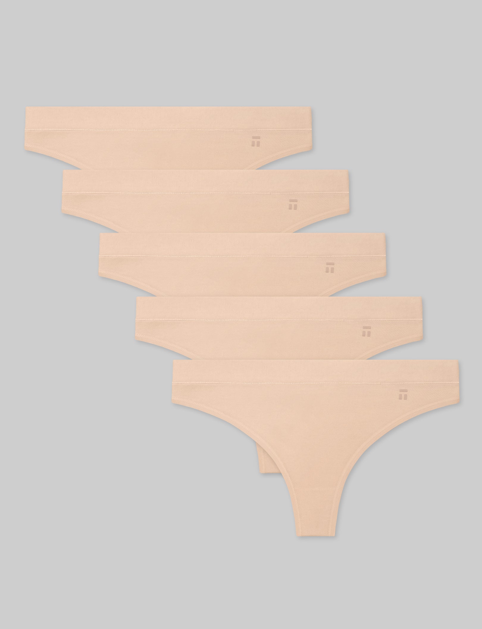 Women's Cool Cotton Thong (5-Pack)