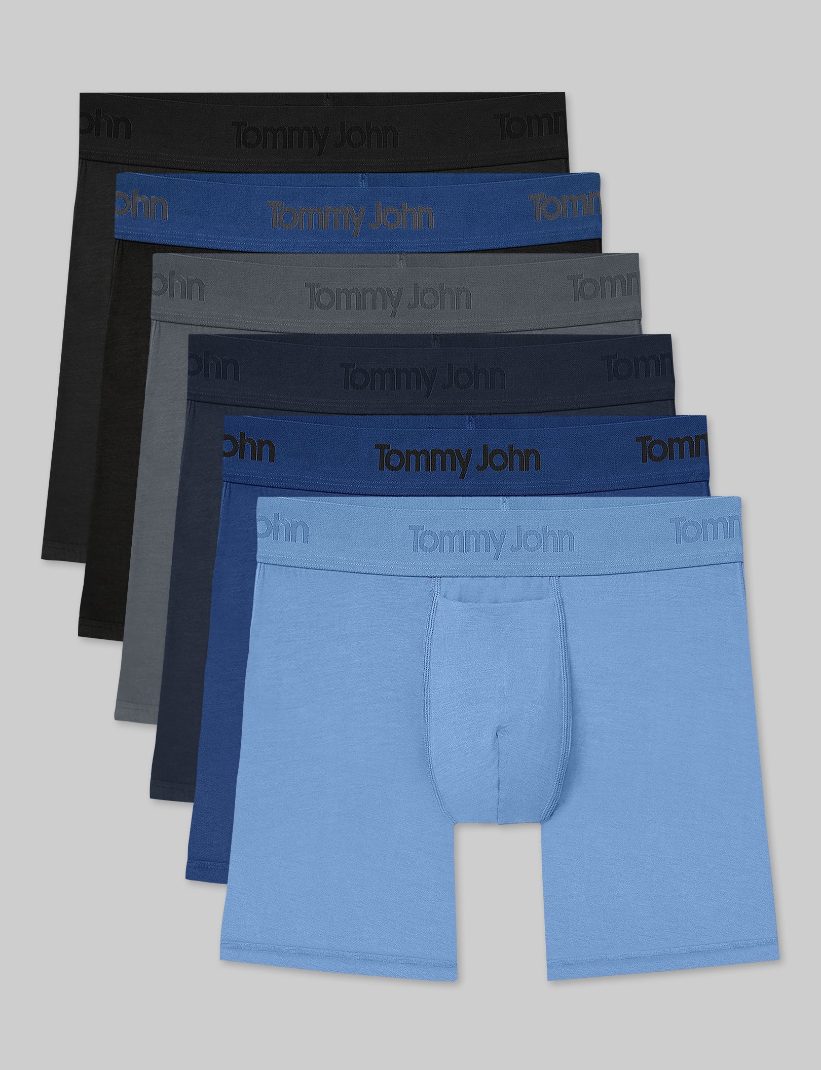 Second Skin Mid-Length Boxer Brief 6" (6-Pack)