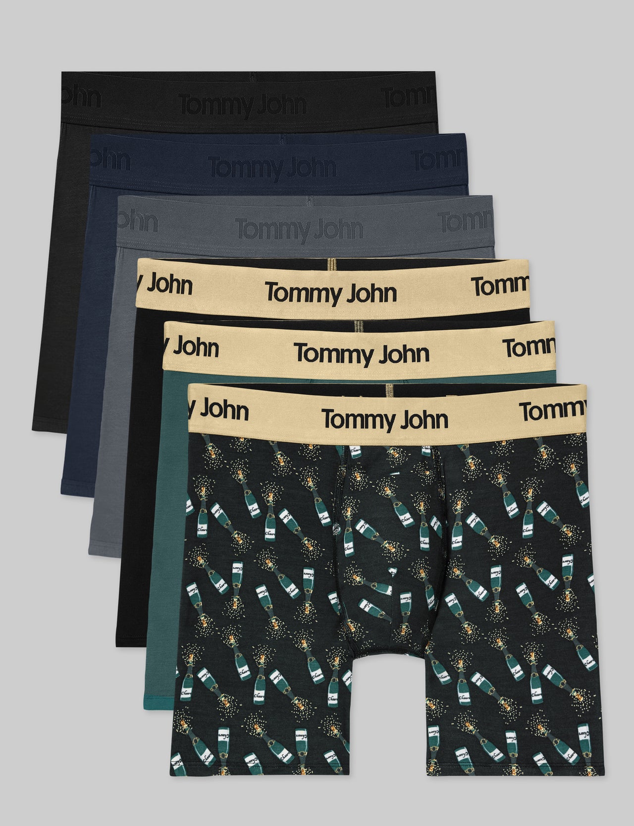 Second Skin Mid-Length Boxer Brief 6" (6-Pack)