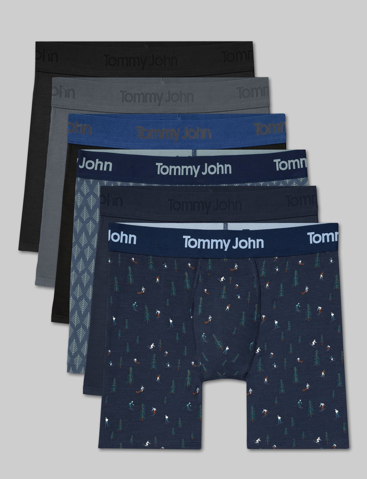 Second Skin Mid-Length Boxer Brief 6" (6-Pack)