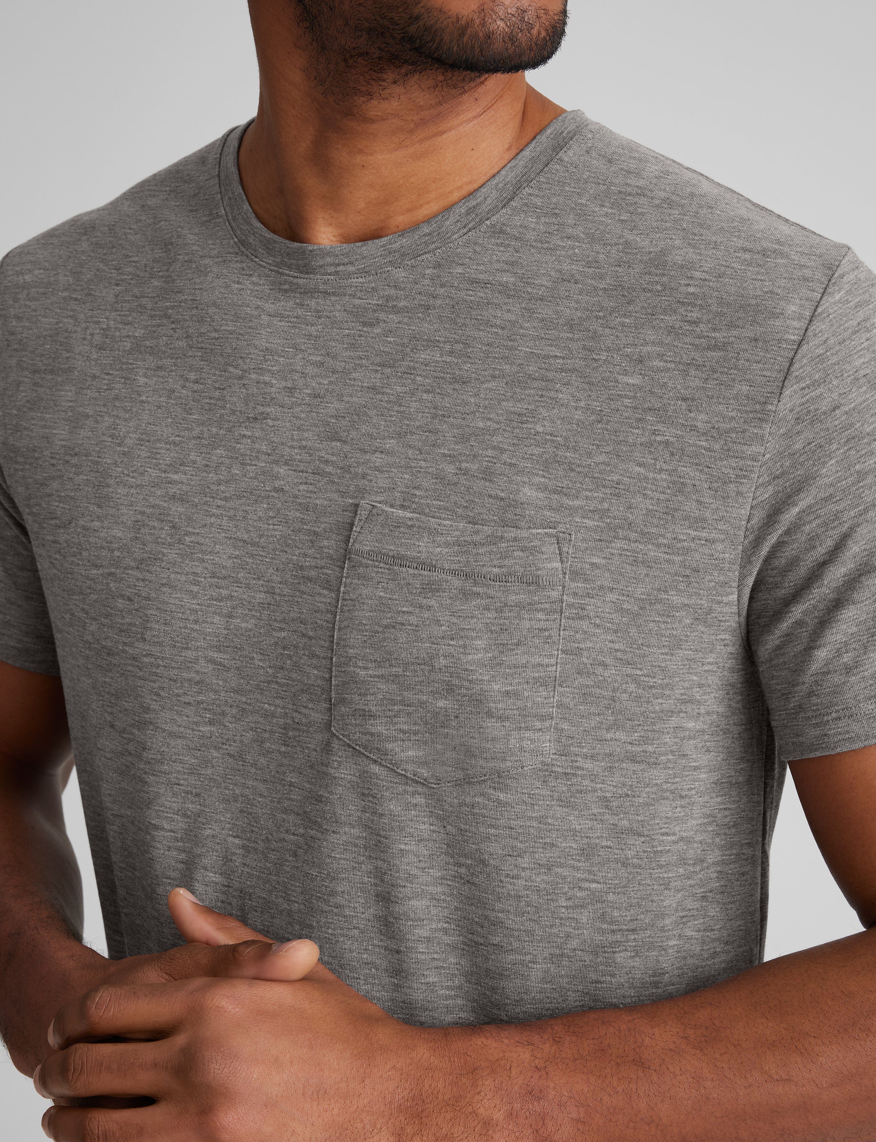 Second Skin Sleep Crew Neck Pocket Tee
