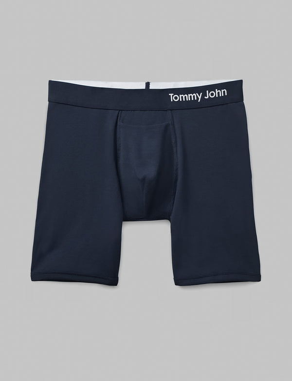 Tommy John Men's Second Skin Mid-Length Boxer Brief 6 in Medium