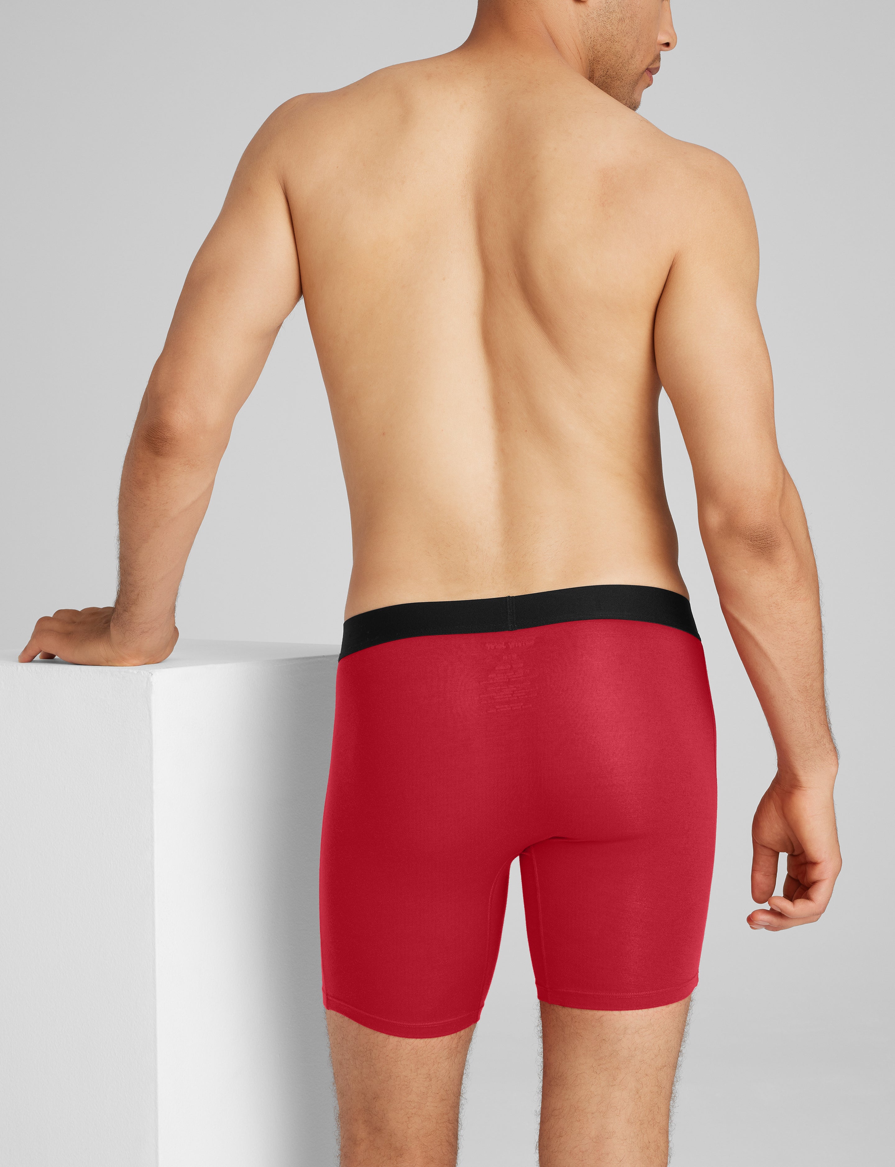Cool Cotton Mid-Length Boxer Brief 6"