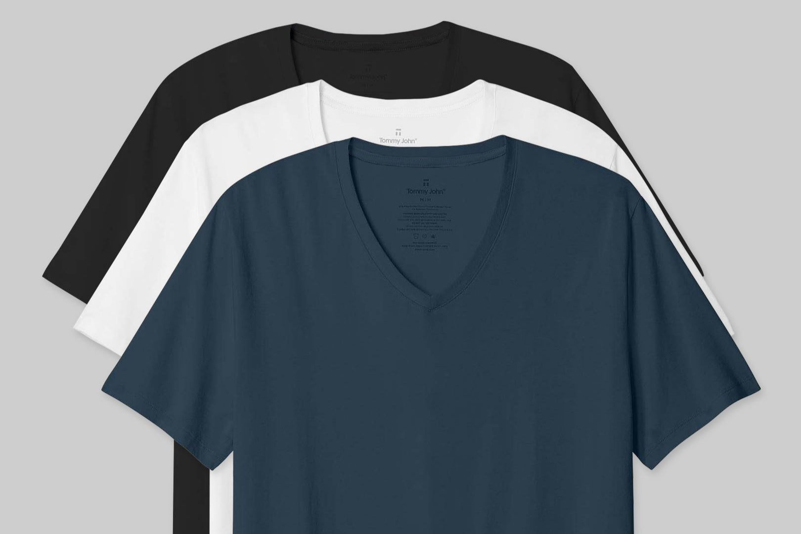 Second Skin V-Neck Tee (3-Pack) – Tommy John