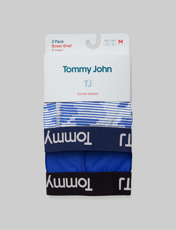 Tj  Tommy John™ Men's 6 Boxer Briefs 2pk - Navy Blue/green : Target