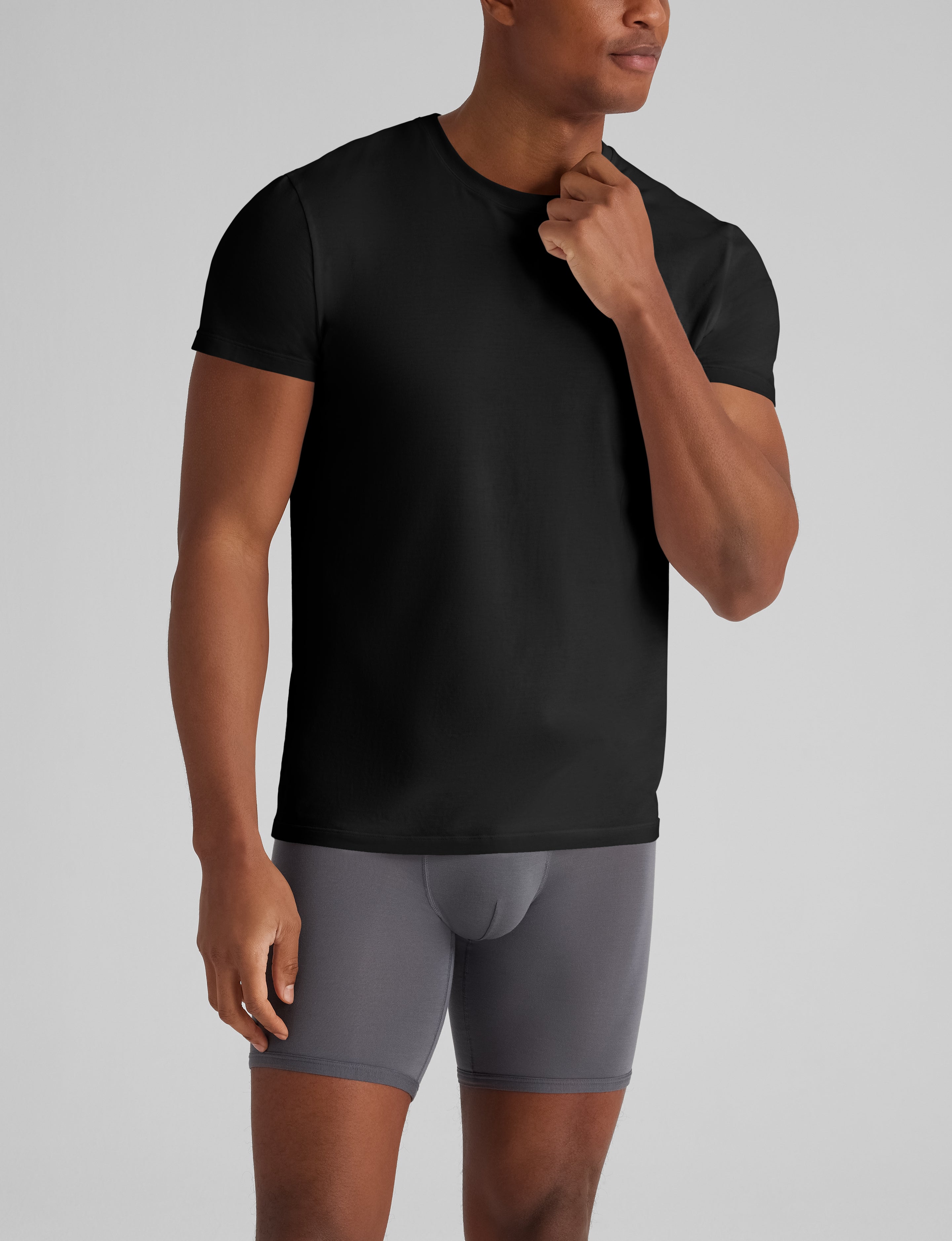 Second Skin Crew Neck Modern Fit Undershirt (6-Pack)