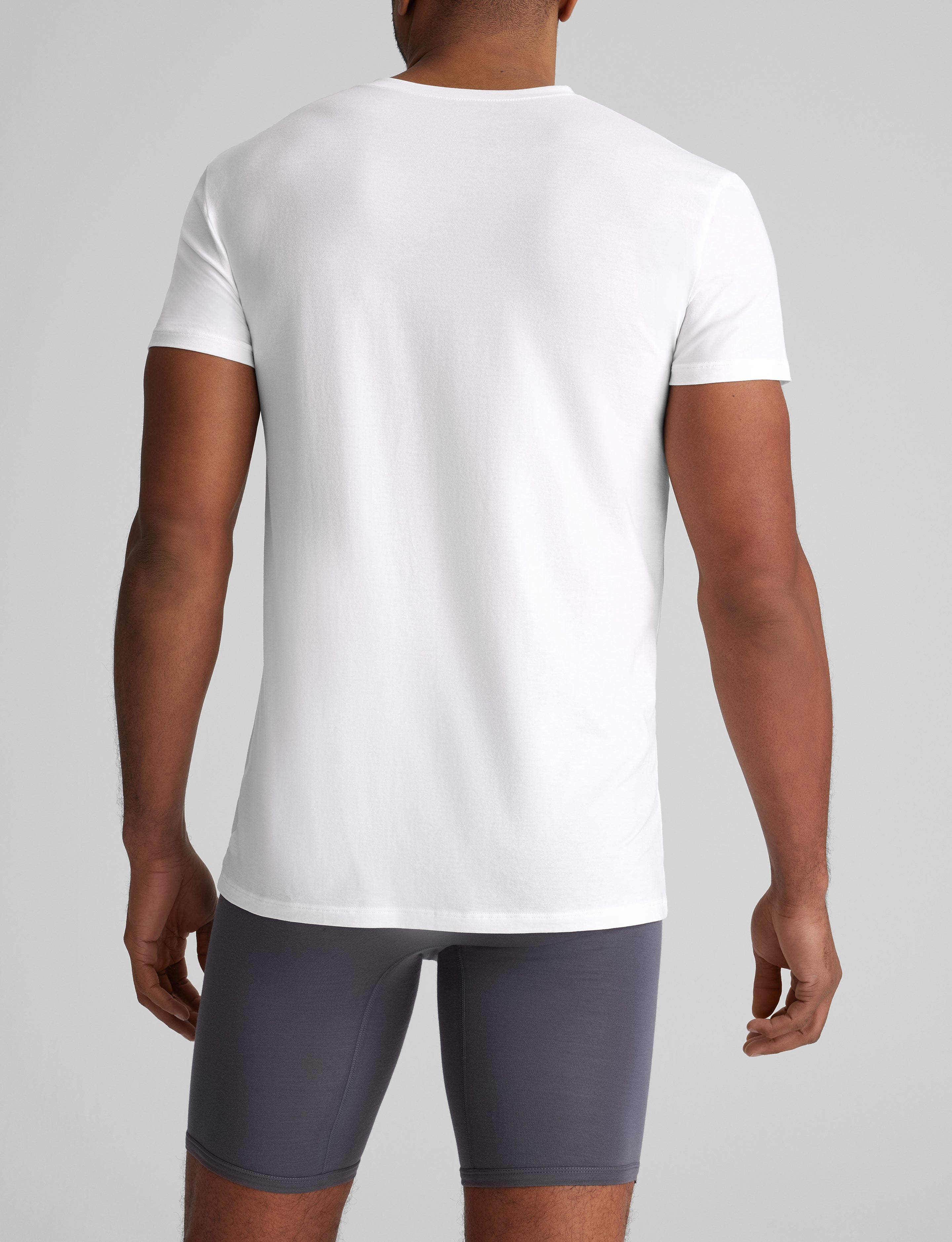 Cool Cotton High V-Neck Modern Fit Undershirt (3-Pack)