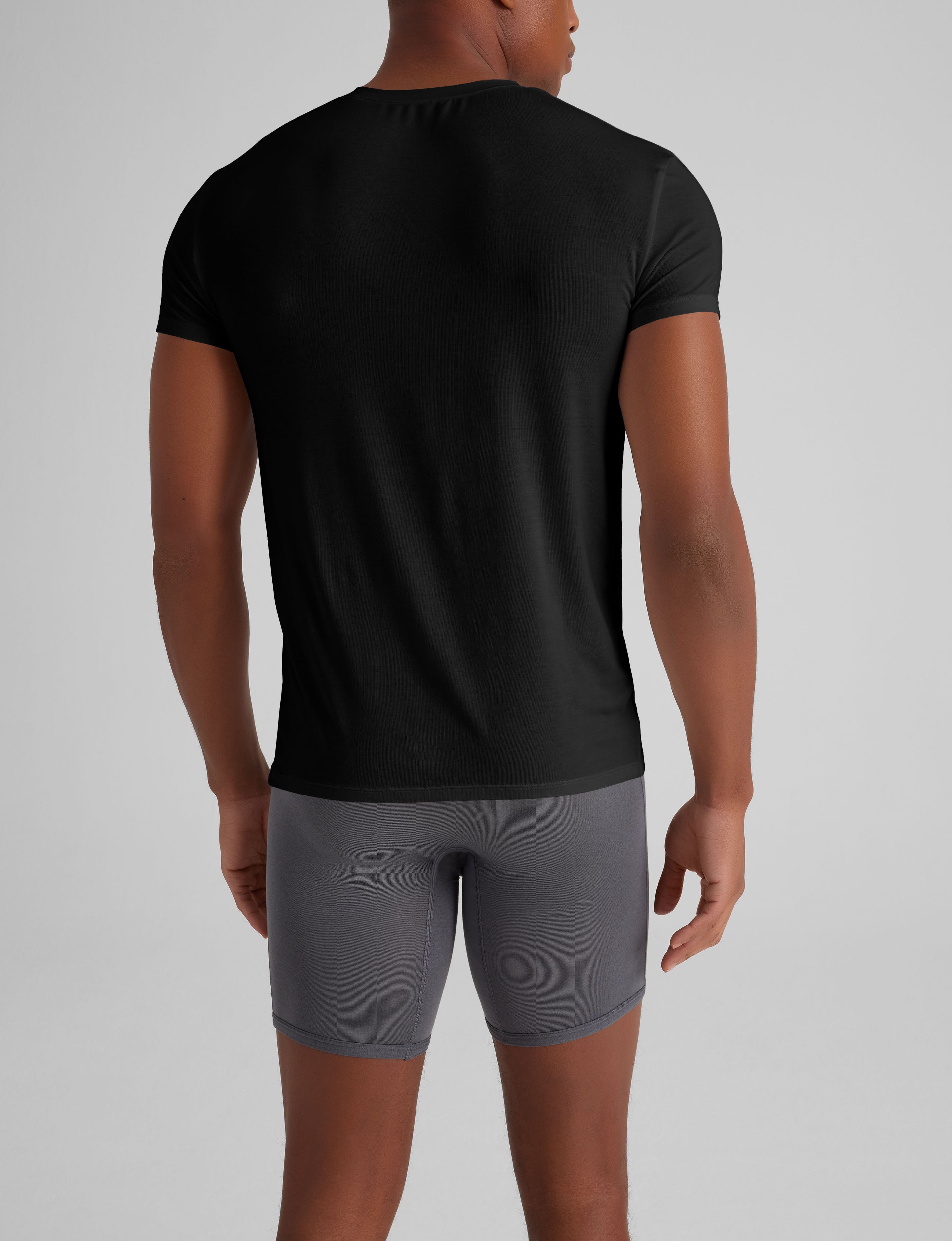Second Skin High V-Neck Modern Fit Undershirt (6-Pack)