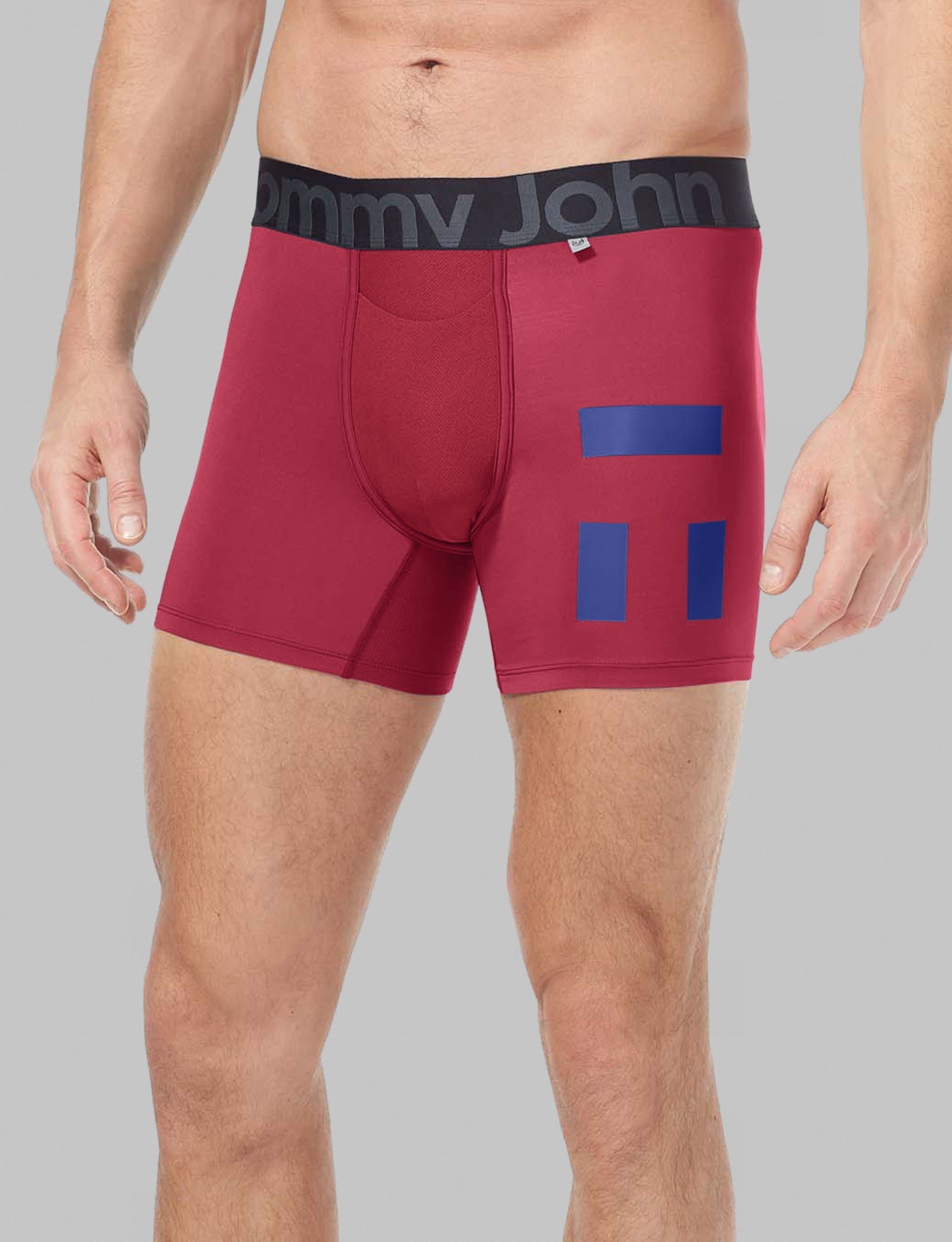 Tommy John Men s 360 Sport Trunk 4 Boxer Brief in Blue Size XL