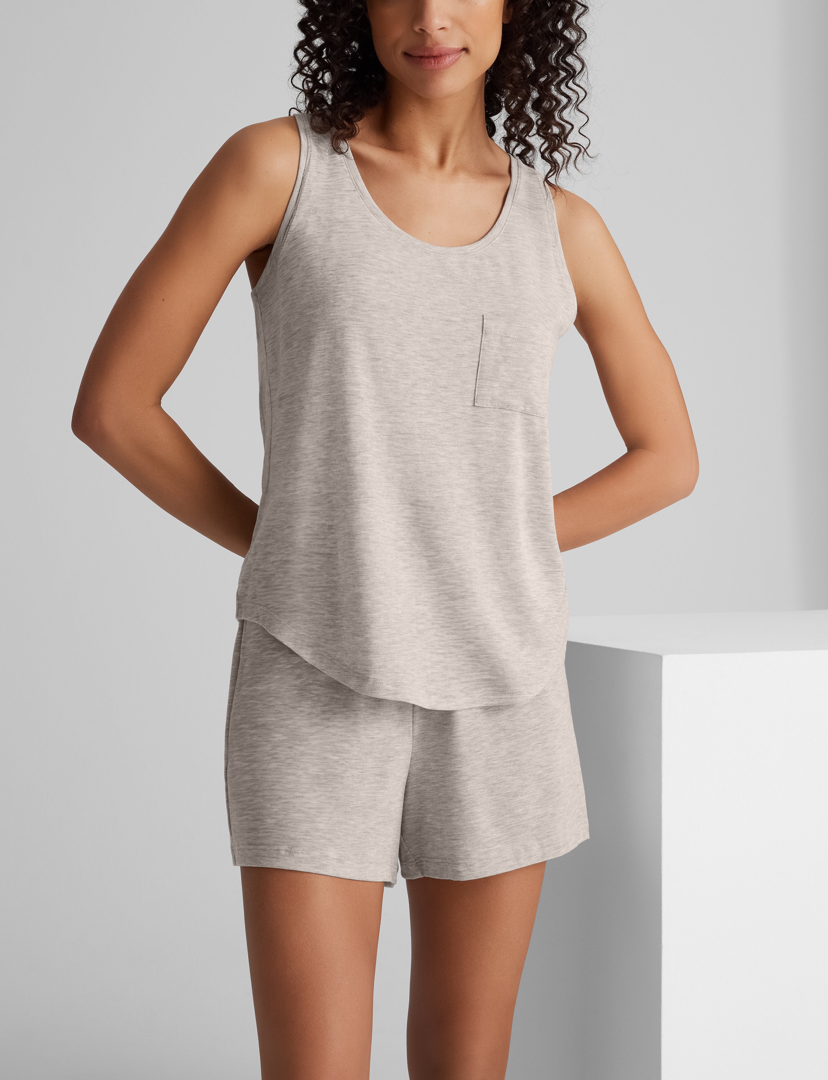 Women's Second Skin Sleep Pocket Tank & Short Set
