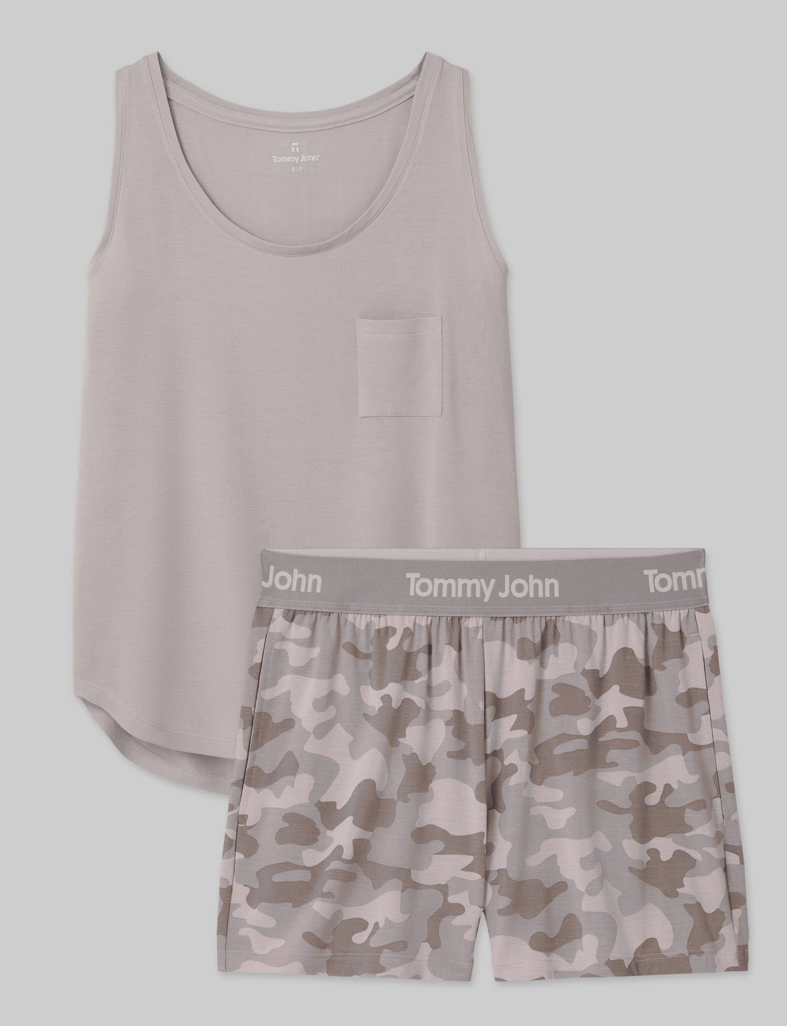 Women's Second Skin Sleep Pocket Tank & Short Set