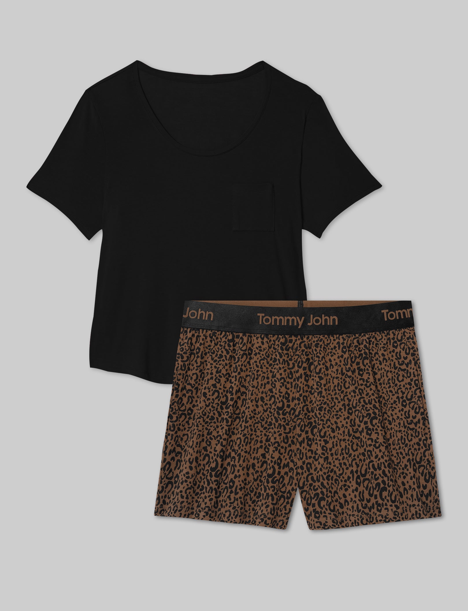 Women's Second Skin Sleep Pocket Tee & Short Set