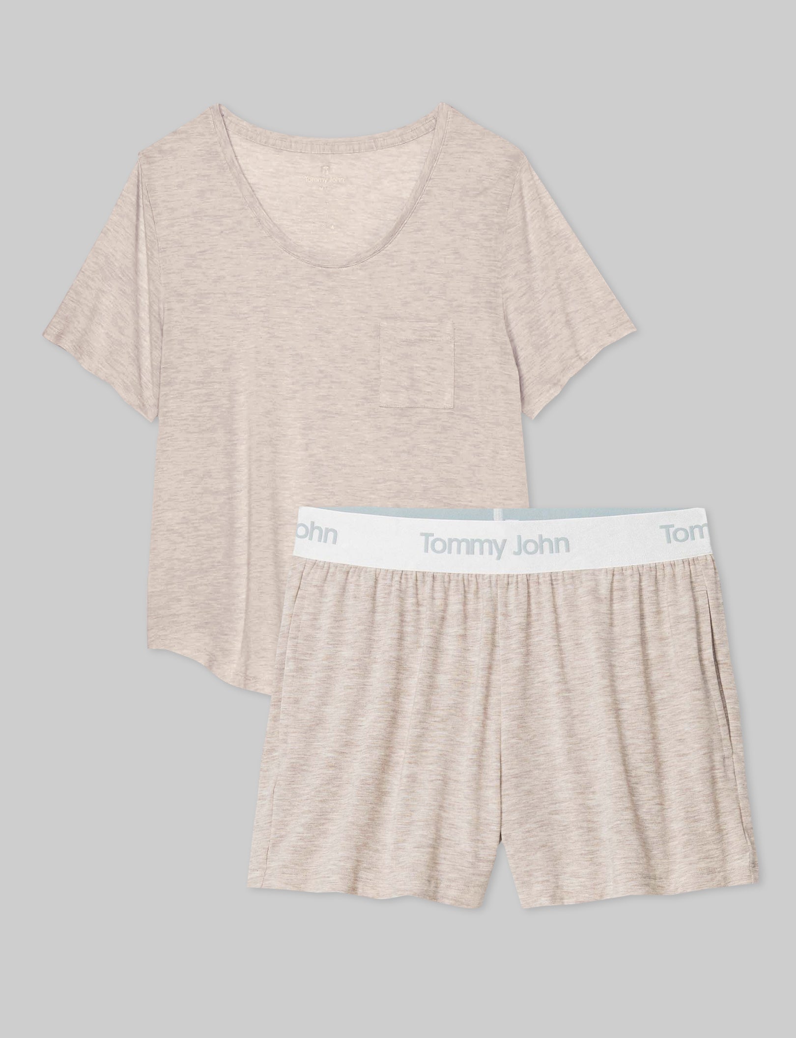 Women's Second Skin Sleep Pocket Tee & Short Set