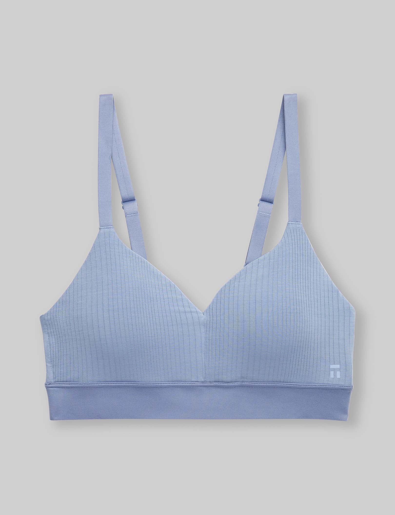Women's Second Skin Luxe Rib Triangle Bralette