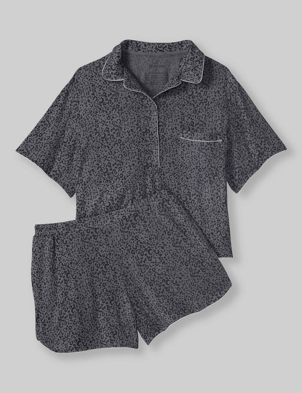 Women s Downtime Pajama Top Short Set