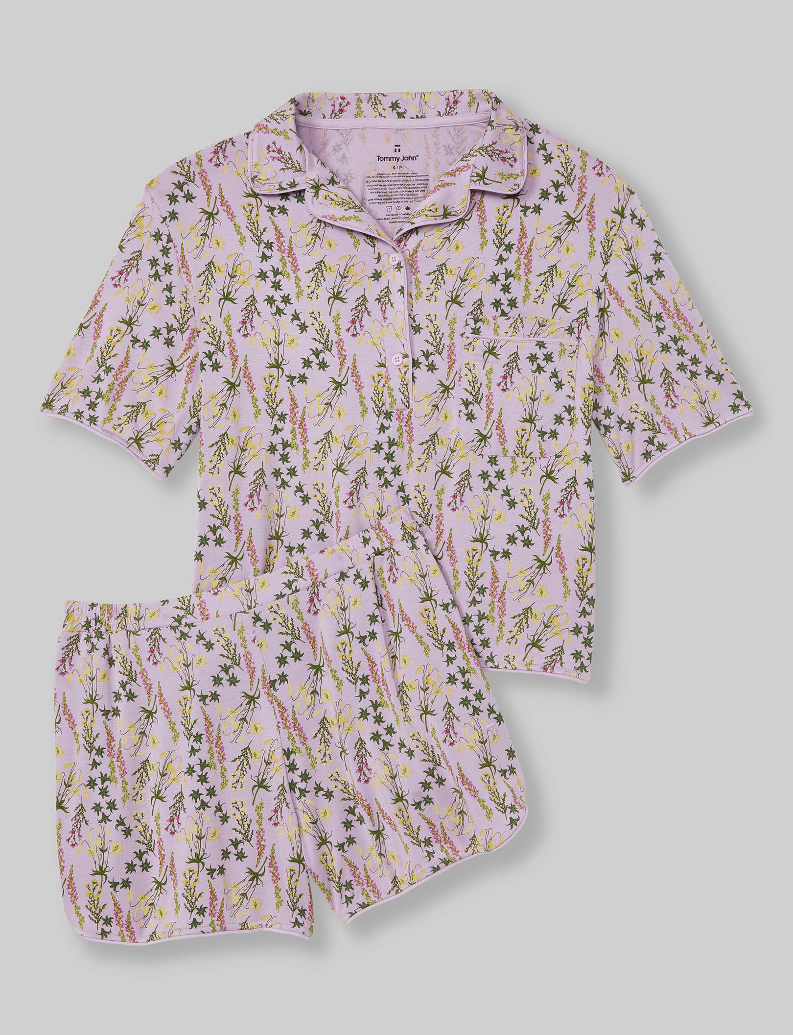 Women's Downtime Pajama Top & Short Set