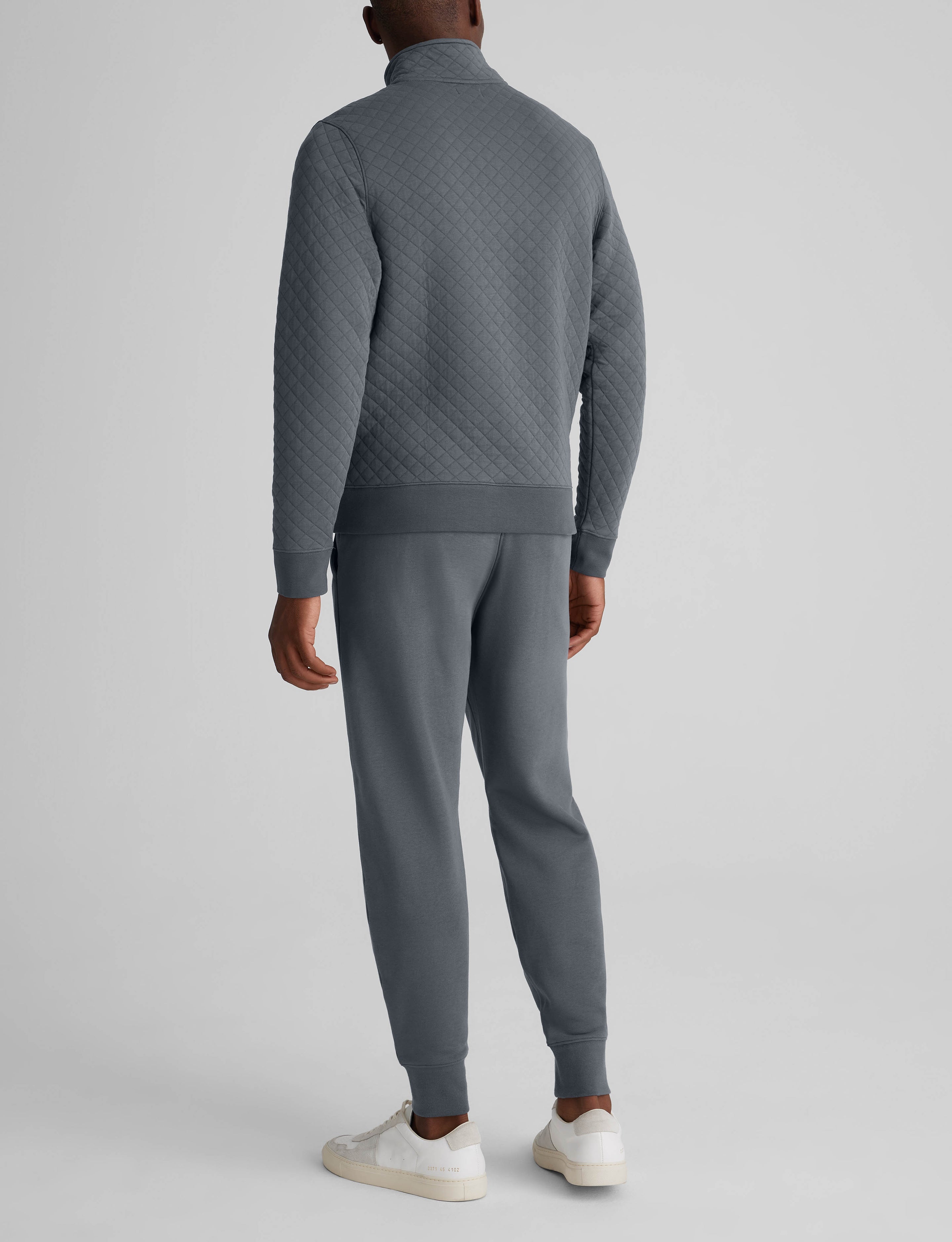 Quilted Quarter Zip & French Terry Jogger Set