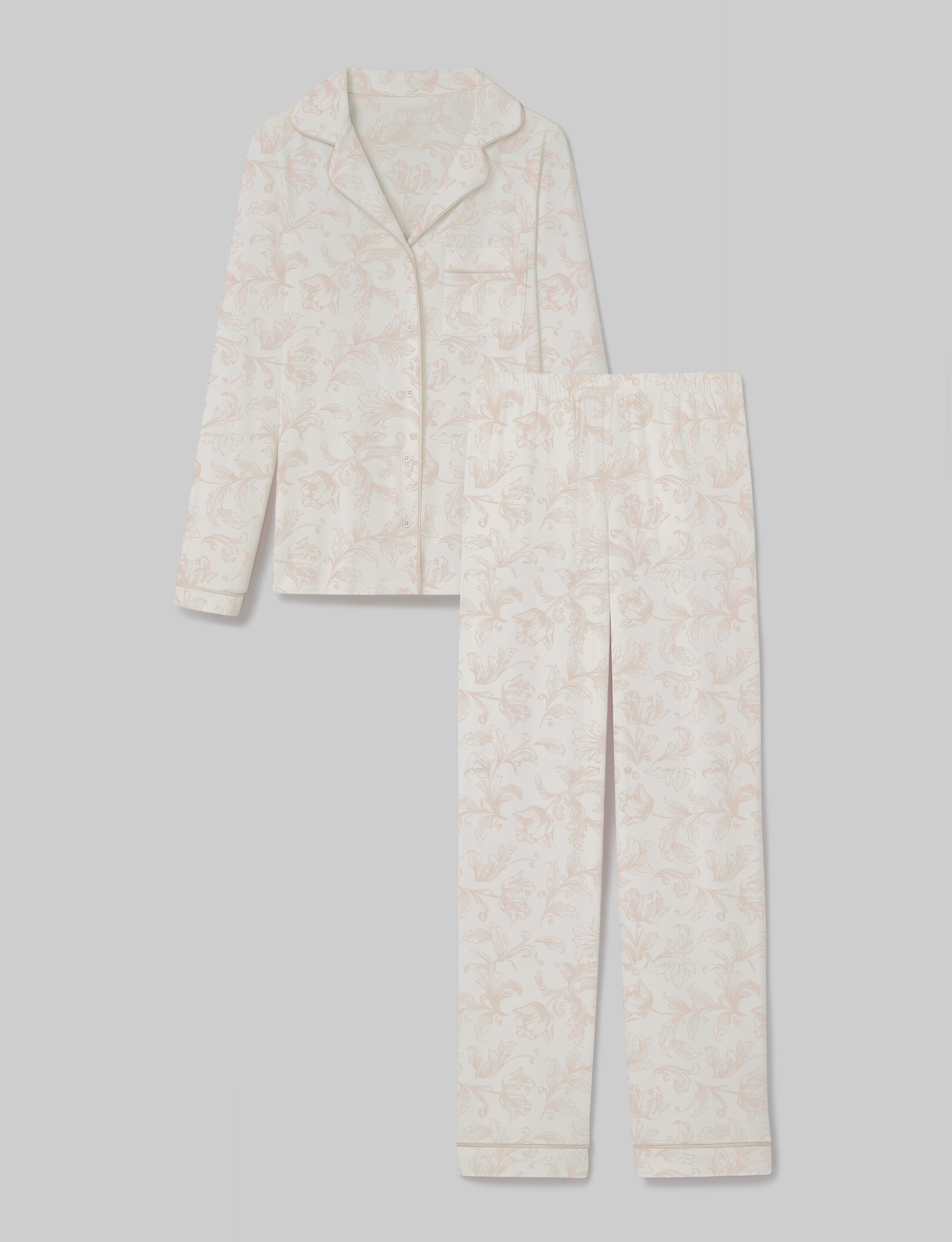 Women's Downtime Long Sleeve Pajama Top & Pant Set