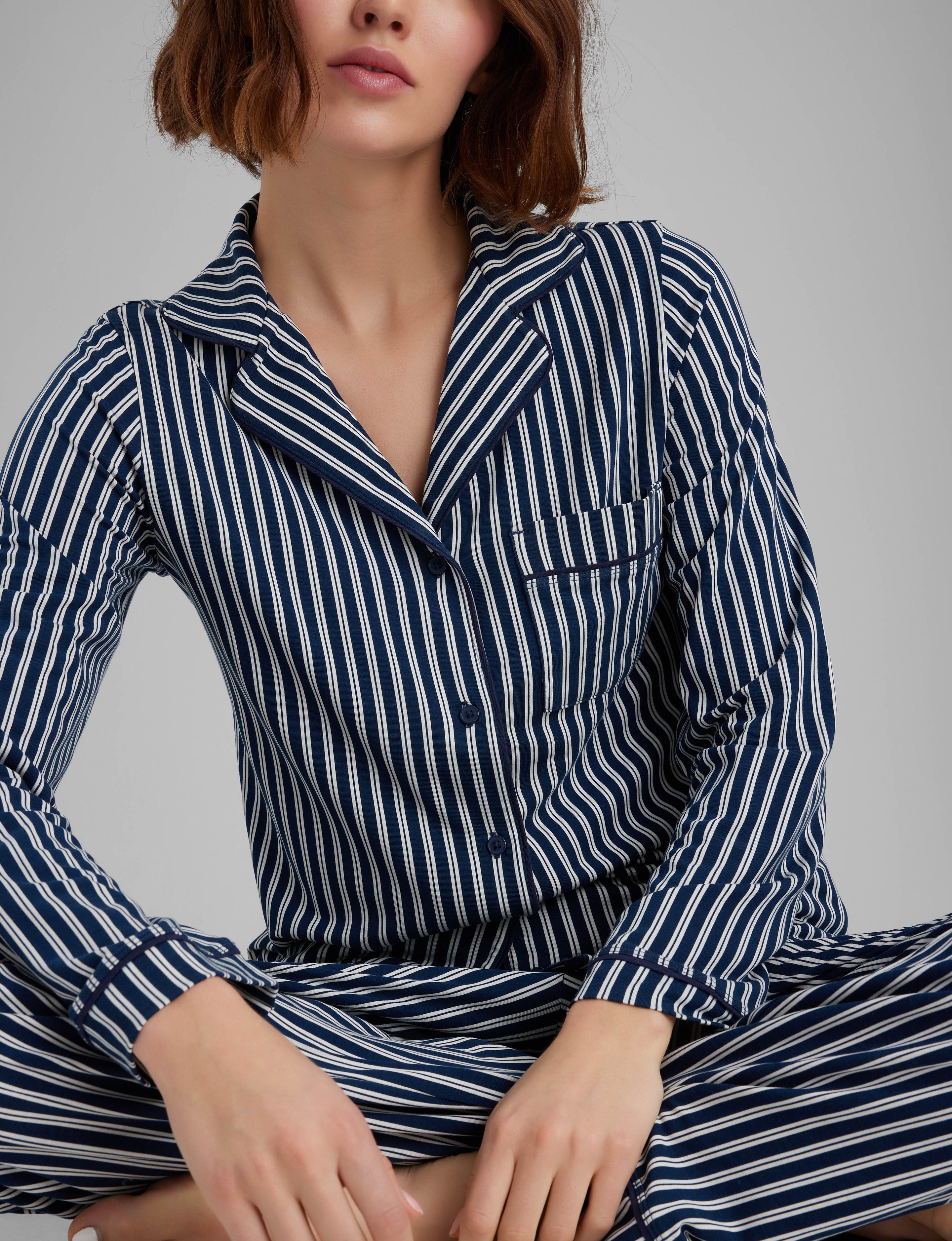 Women's Downtime Long Sleeve Pajama Top & Pant Set