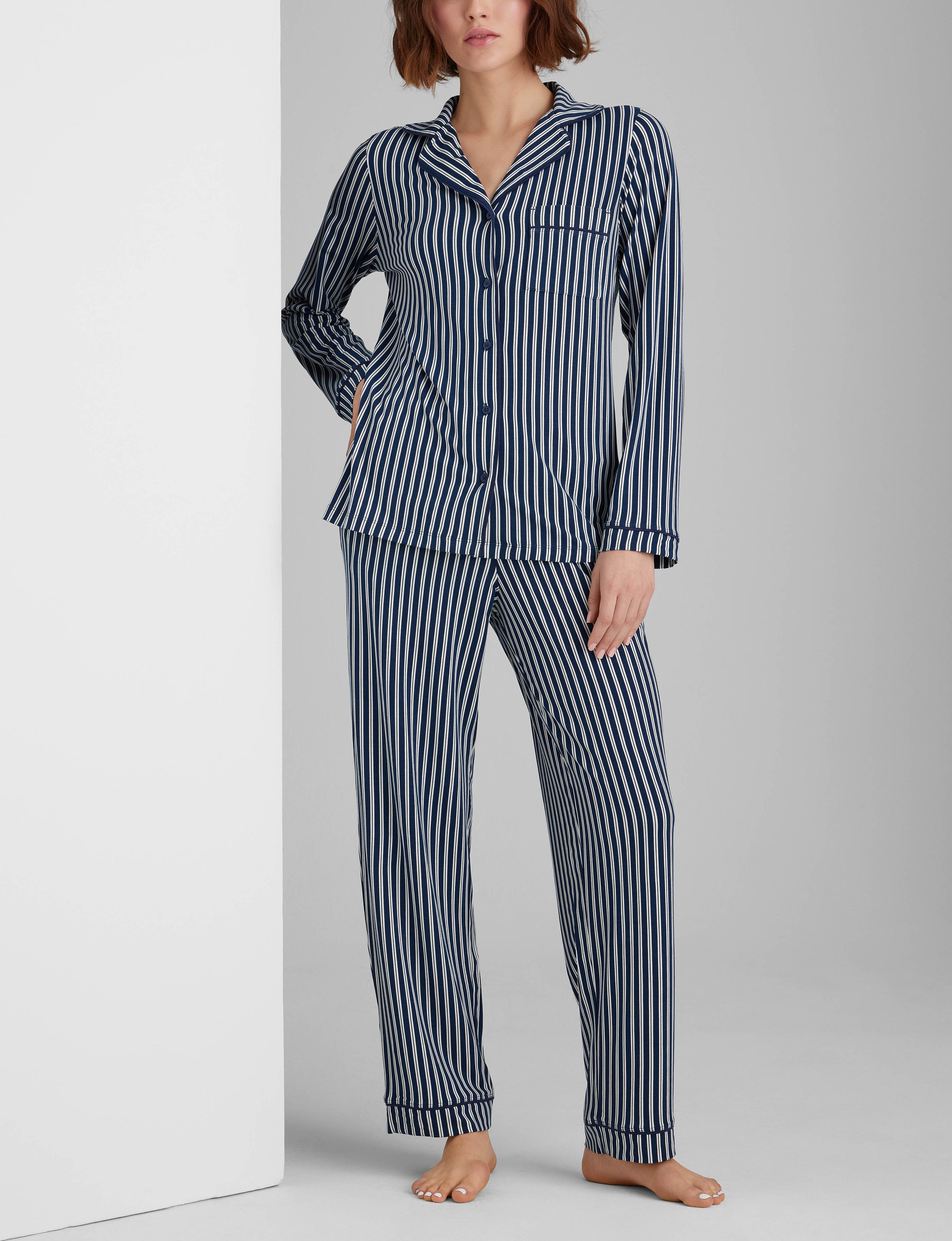 Women's Downtime Long Sleeve Pajama Top & Pant Set