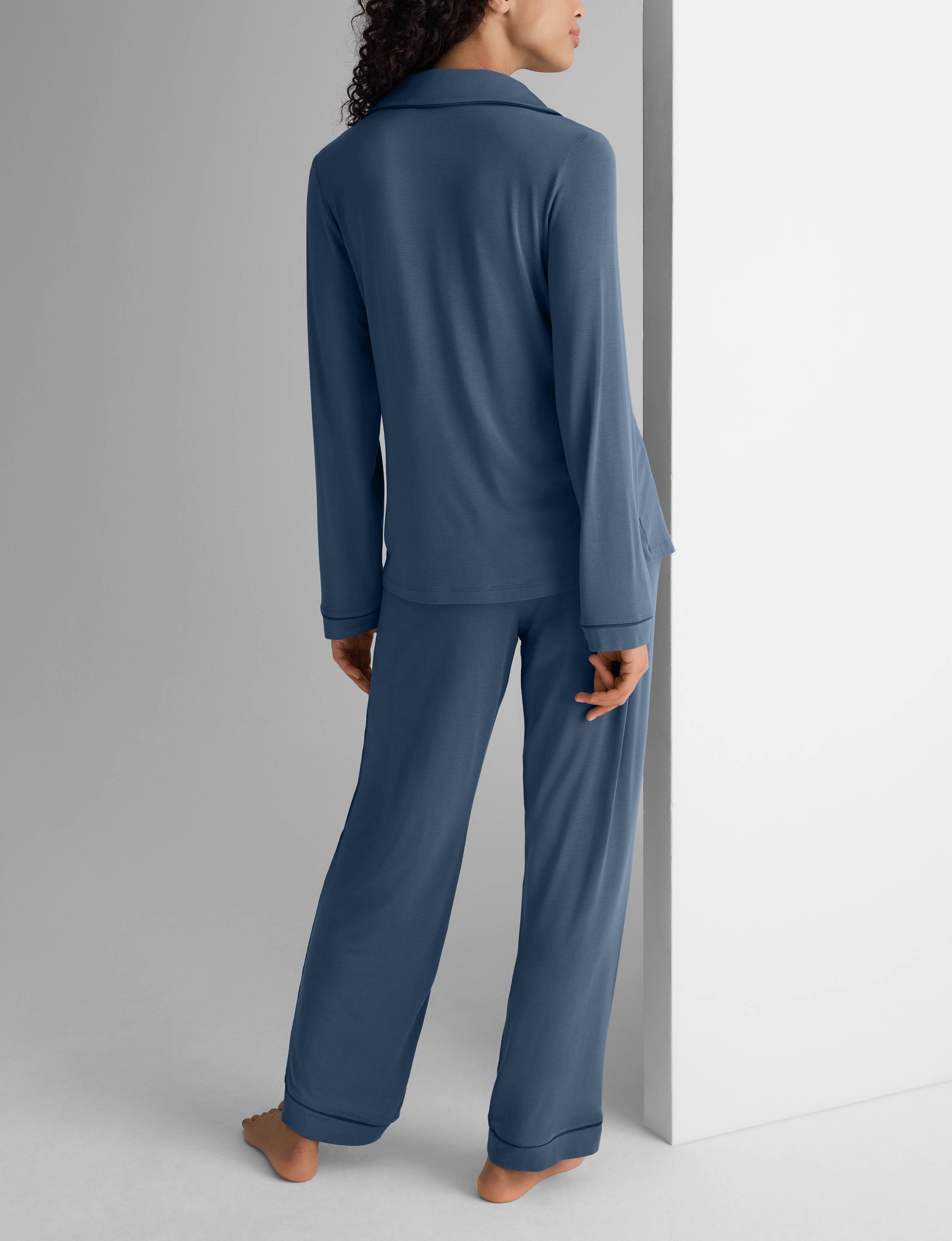 Women's Downtime Long Sleeve Pajama Top & Pant Set