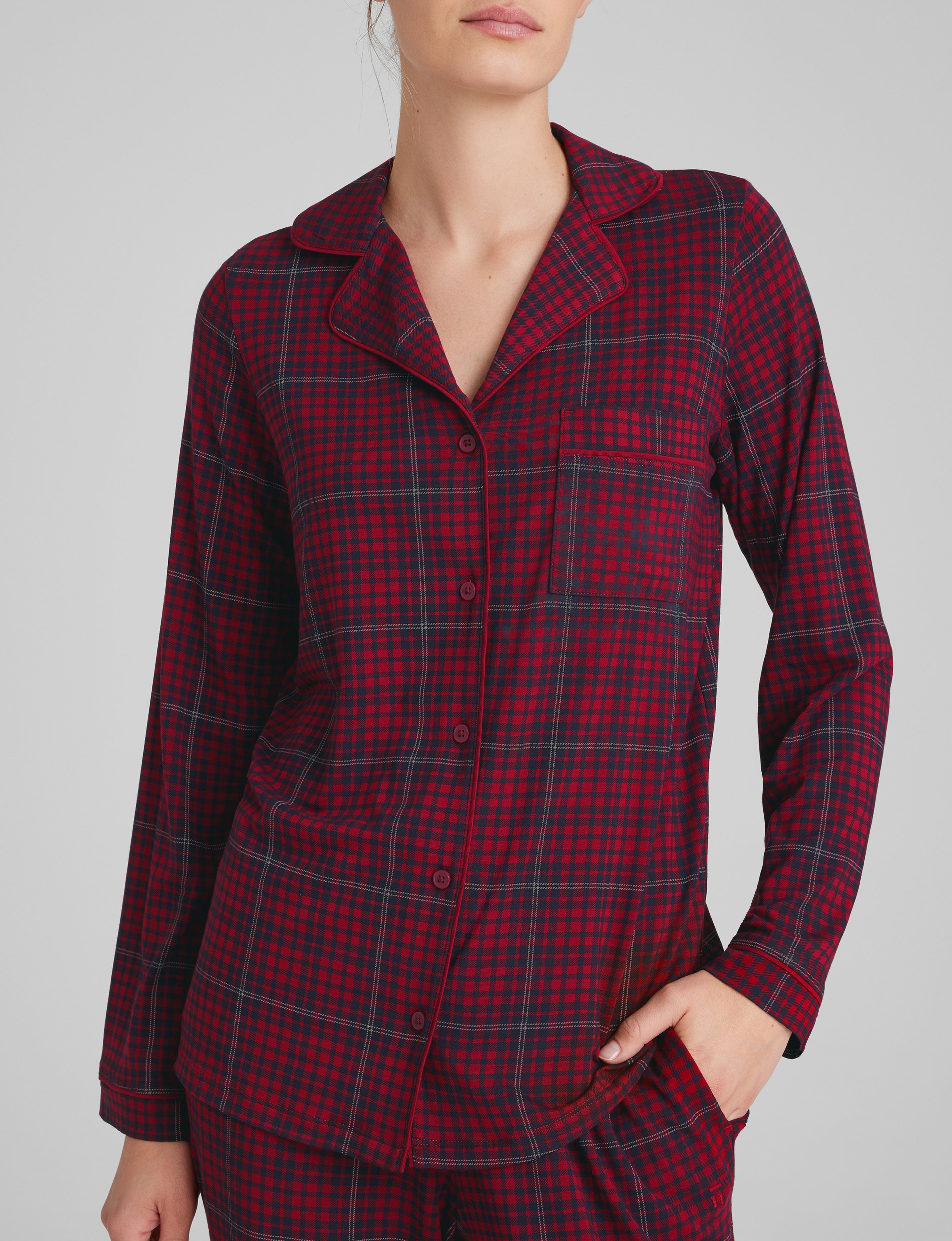 Women's Downtime Long Sleeve Pajama Top & Pant Set