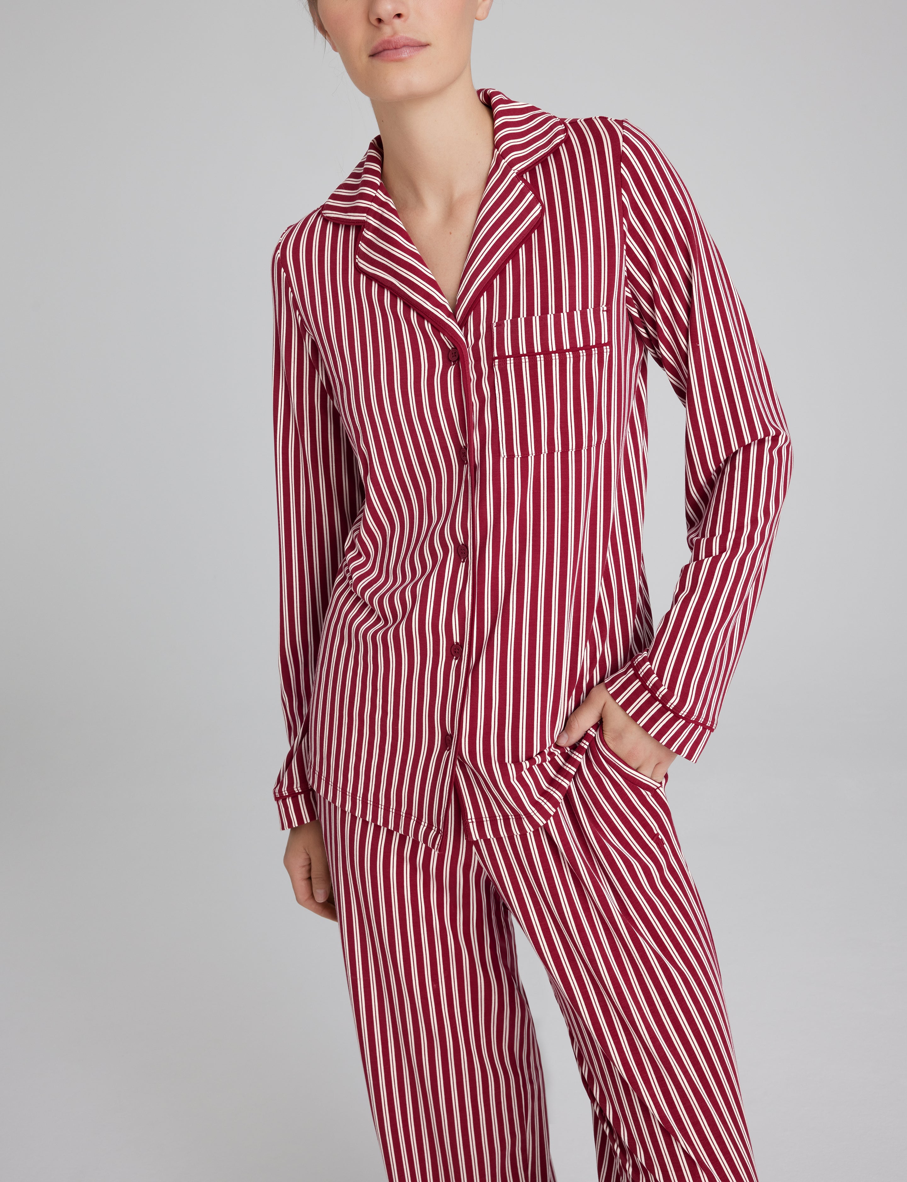 Women's Downtime Long Sleeve Pajama Top & Pant Set