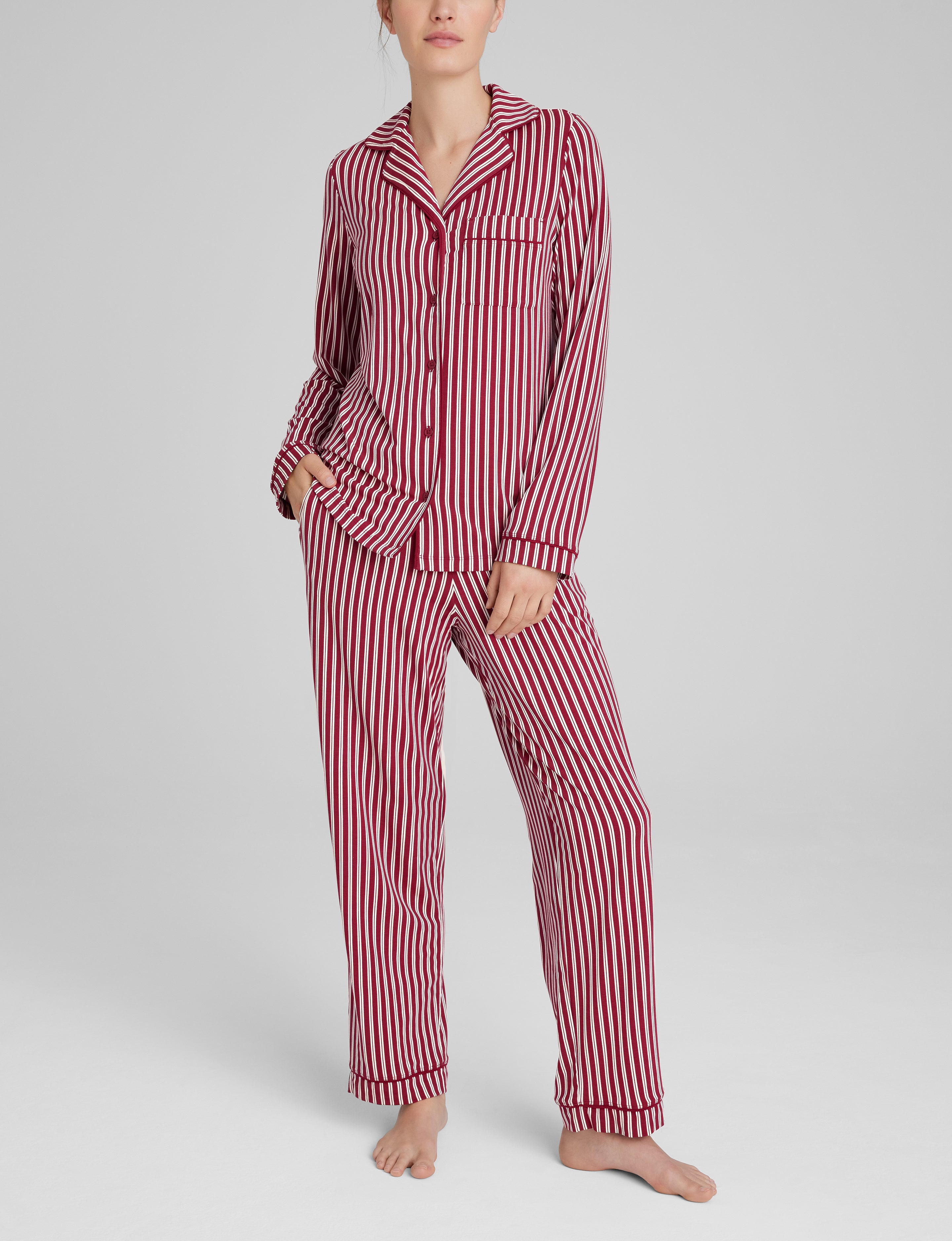Women's Downtime Long Sleeve Pajama Top & Pant Set