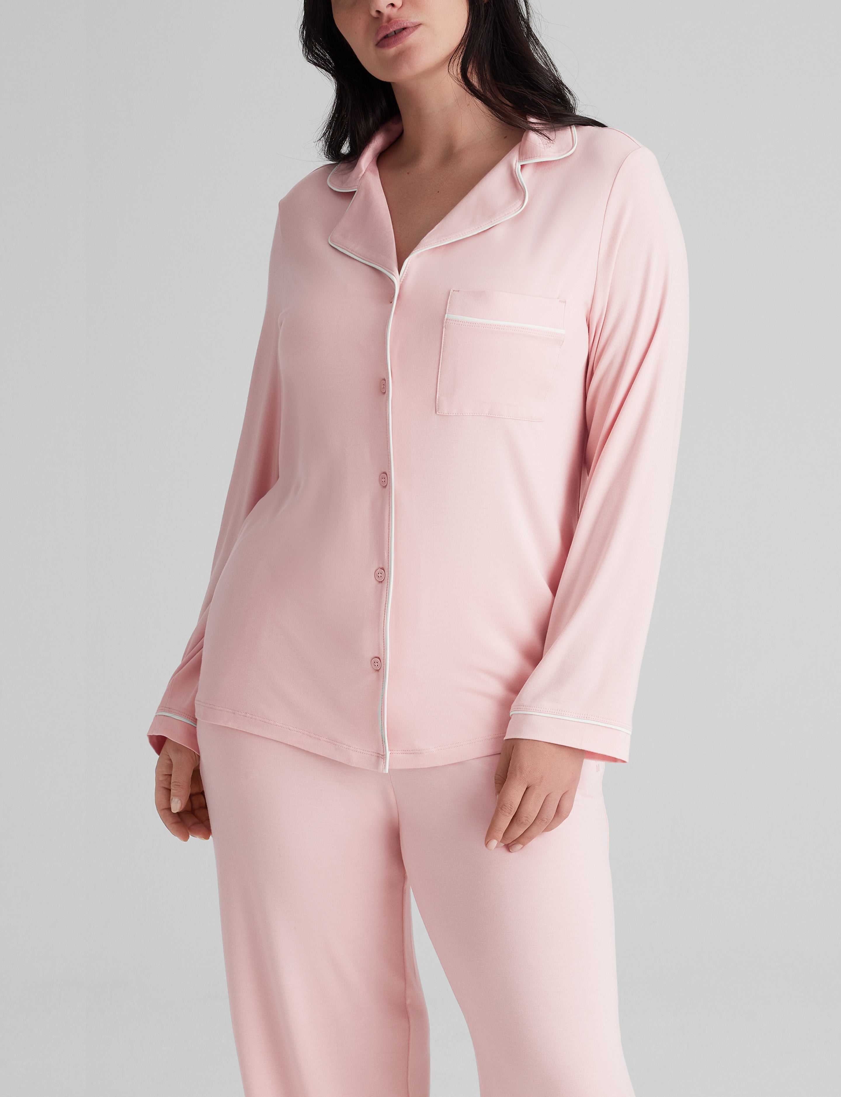 Women's Downtime Long Sleeve Pajama Top & Pant Set