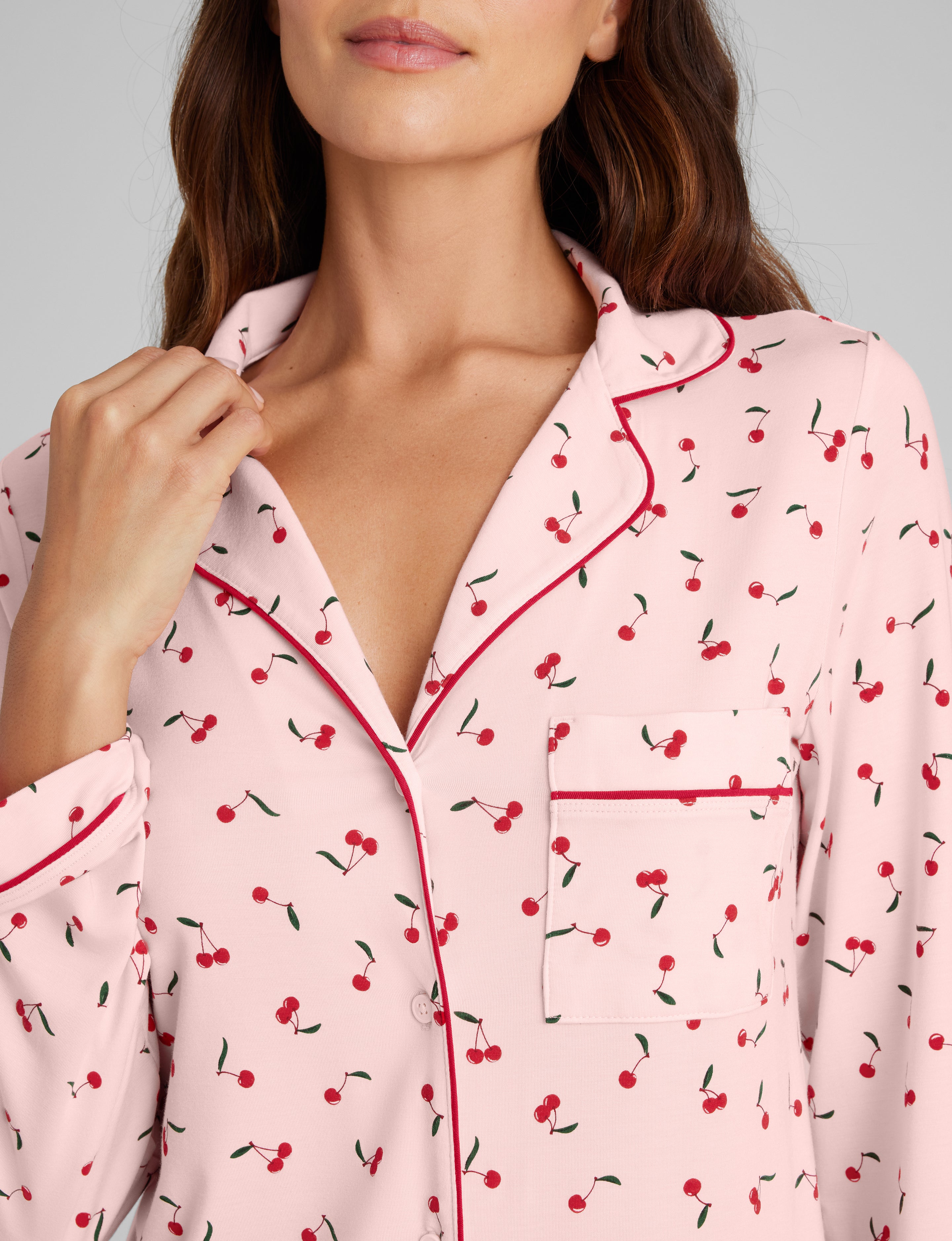 Women's Downtime Long Sleeve Pajama Top & Pant Set