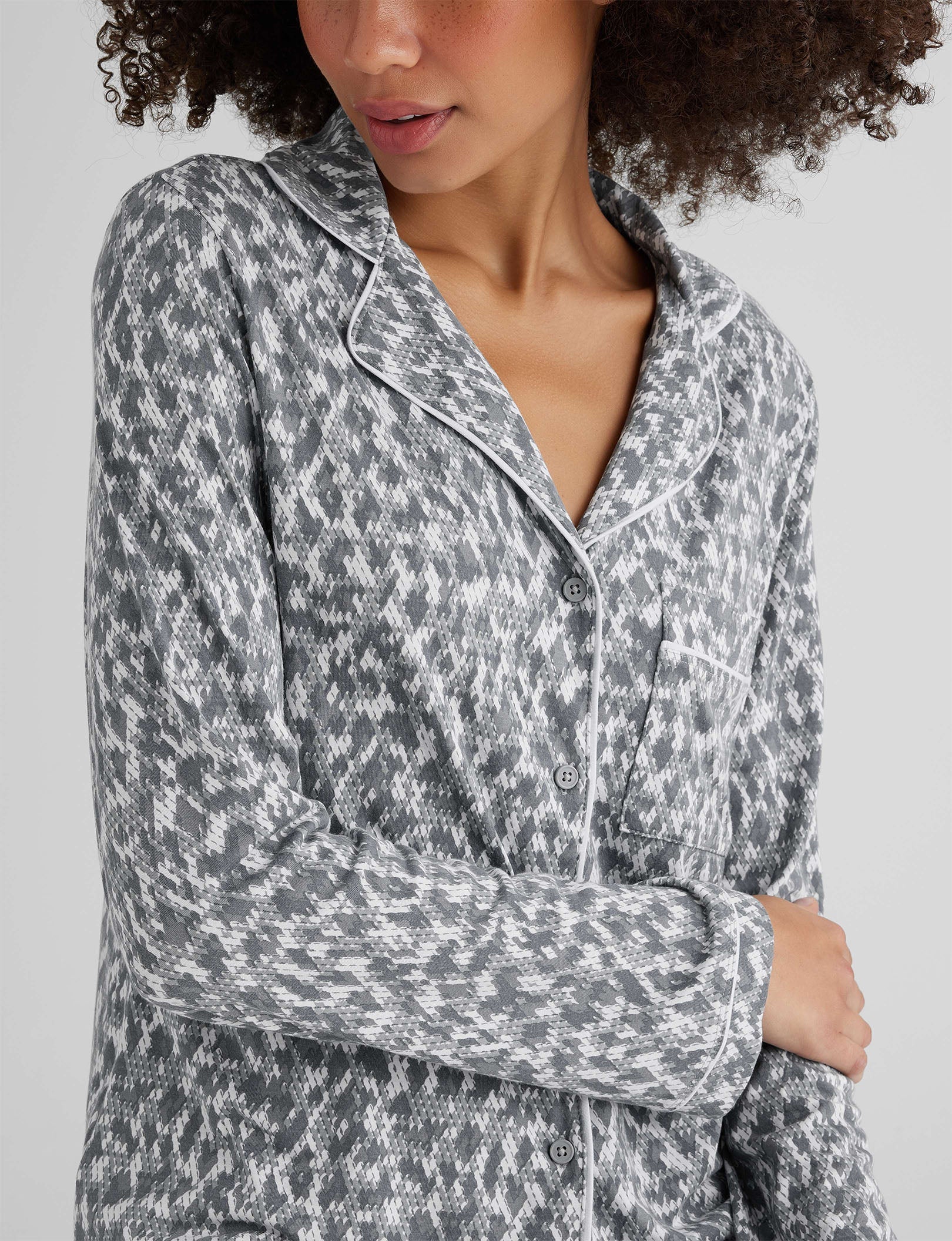 Women's Downtime Long Sleeve Pajama Top & Pant Set