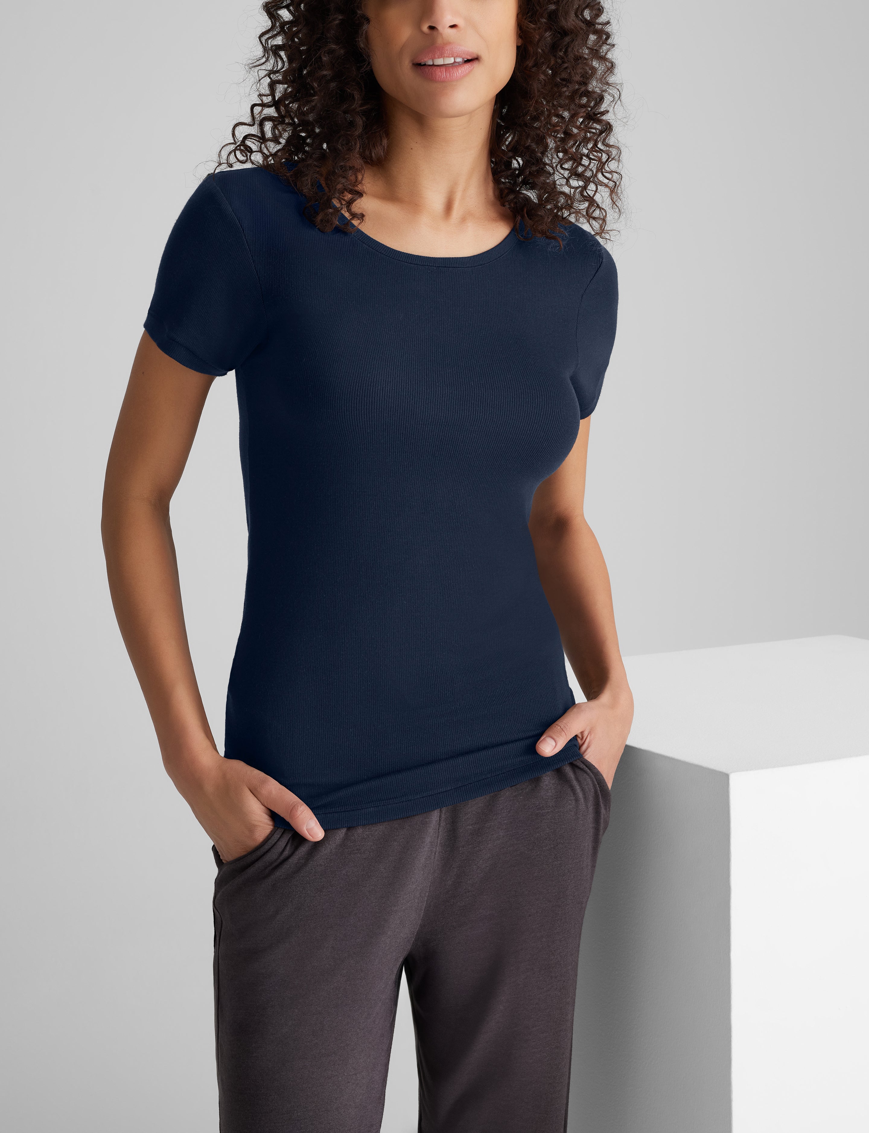Women's Micro Rib Cap Sleeve Tee