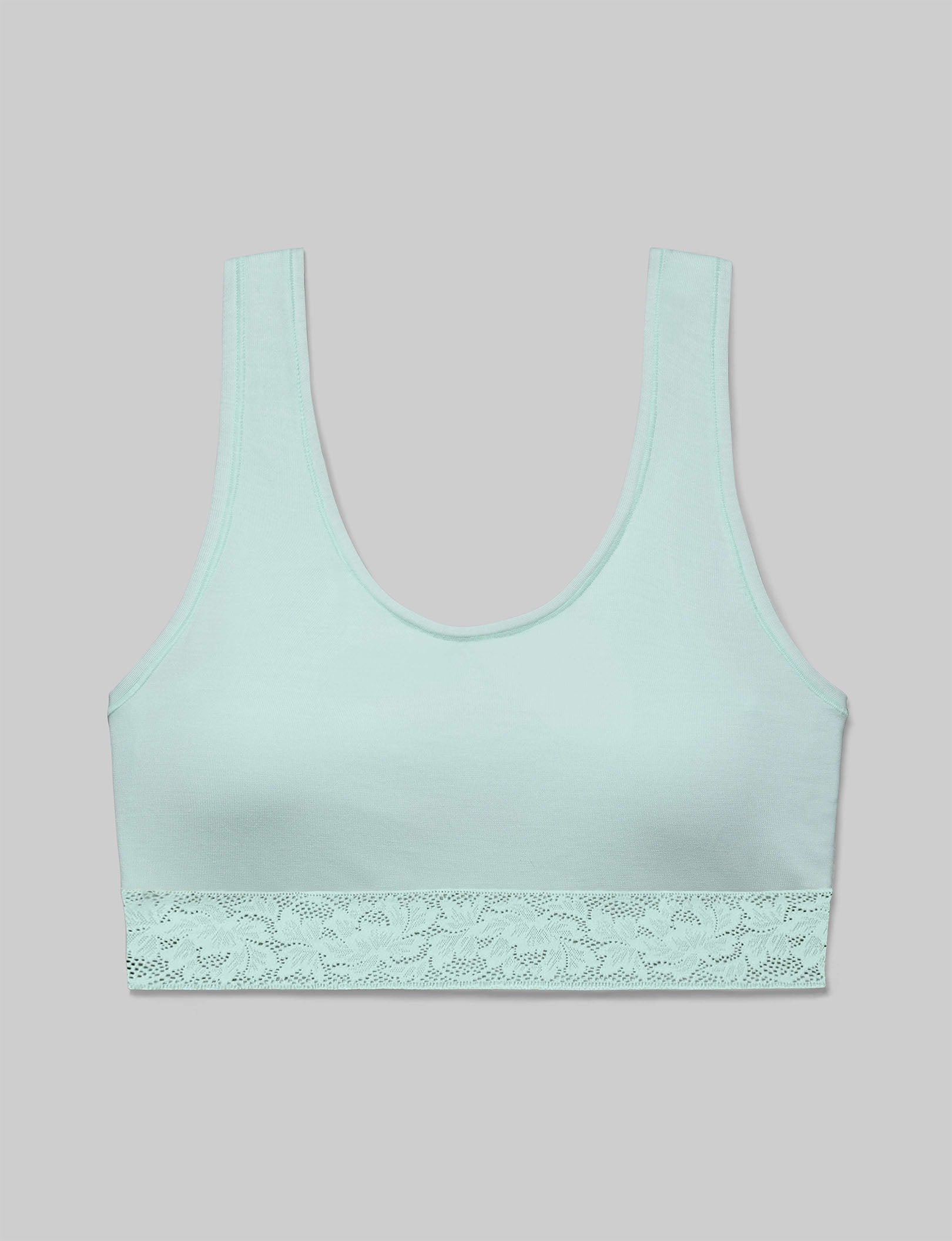 Second Skin Scoop Bralette, Lace Band