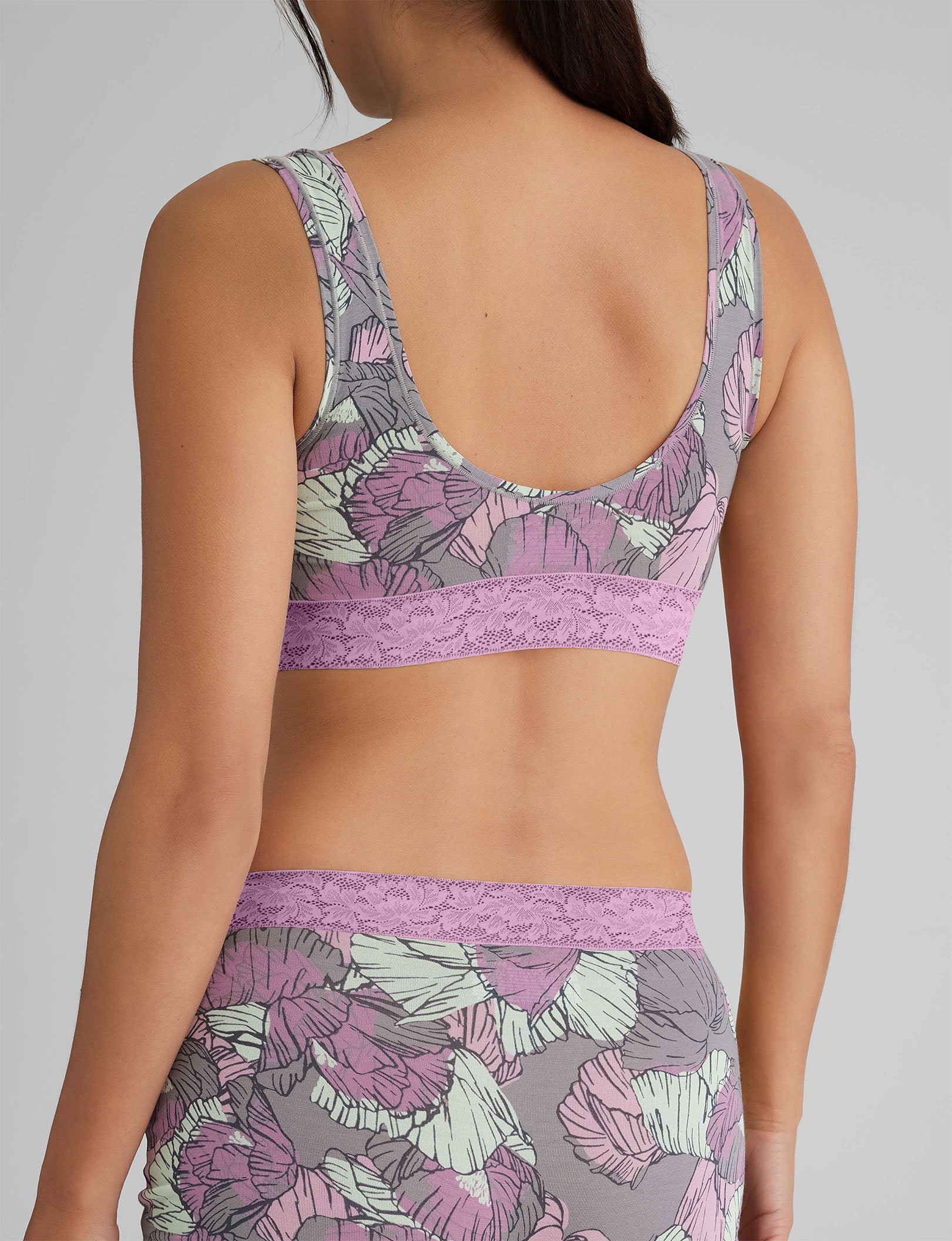 Second Skin Scoop Bralette, Lace Band