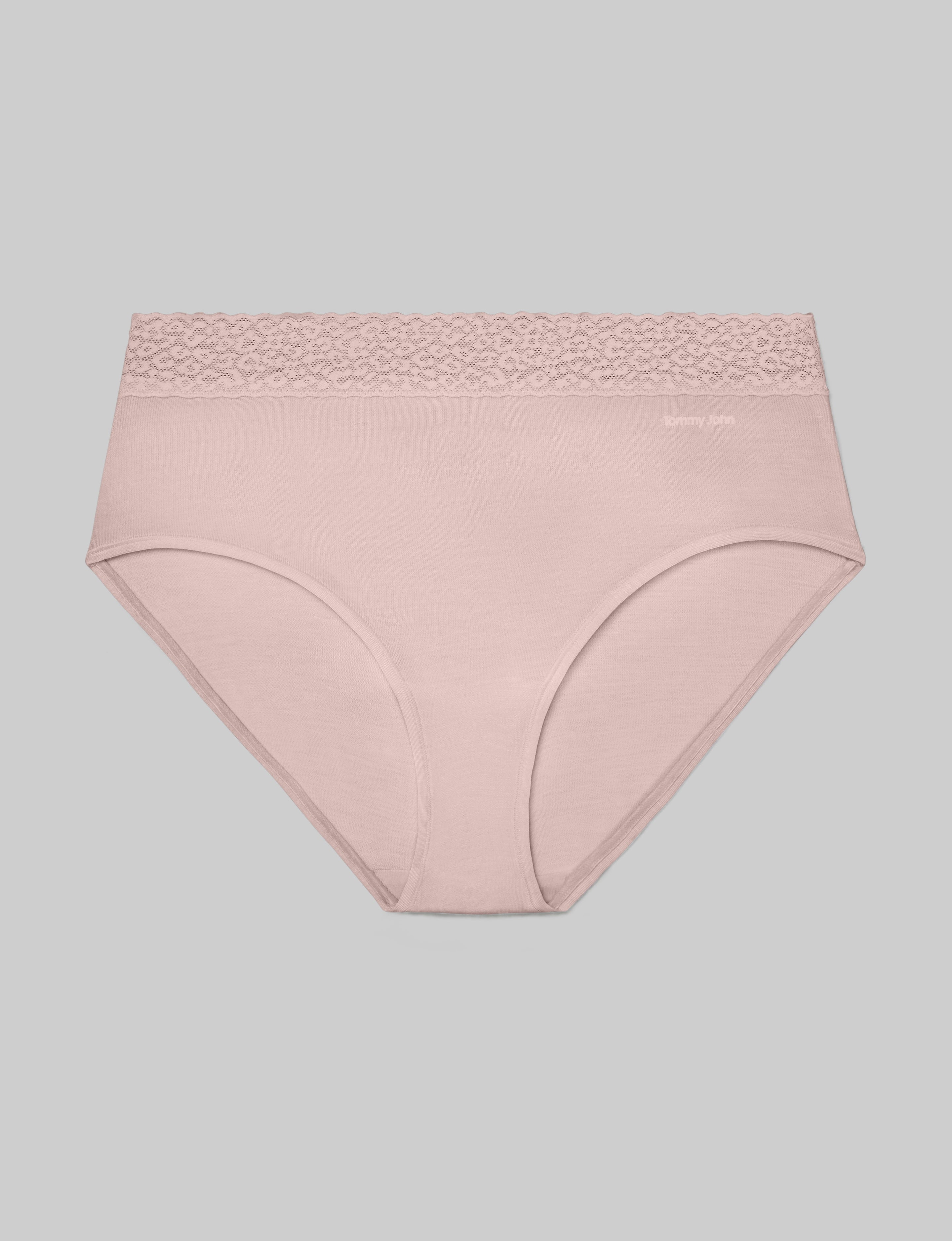 Women's Second Skin High Rise Brief, Lace Waist