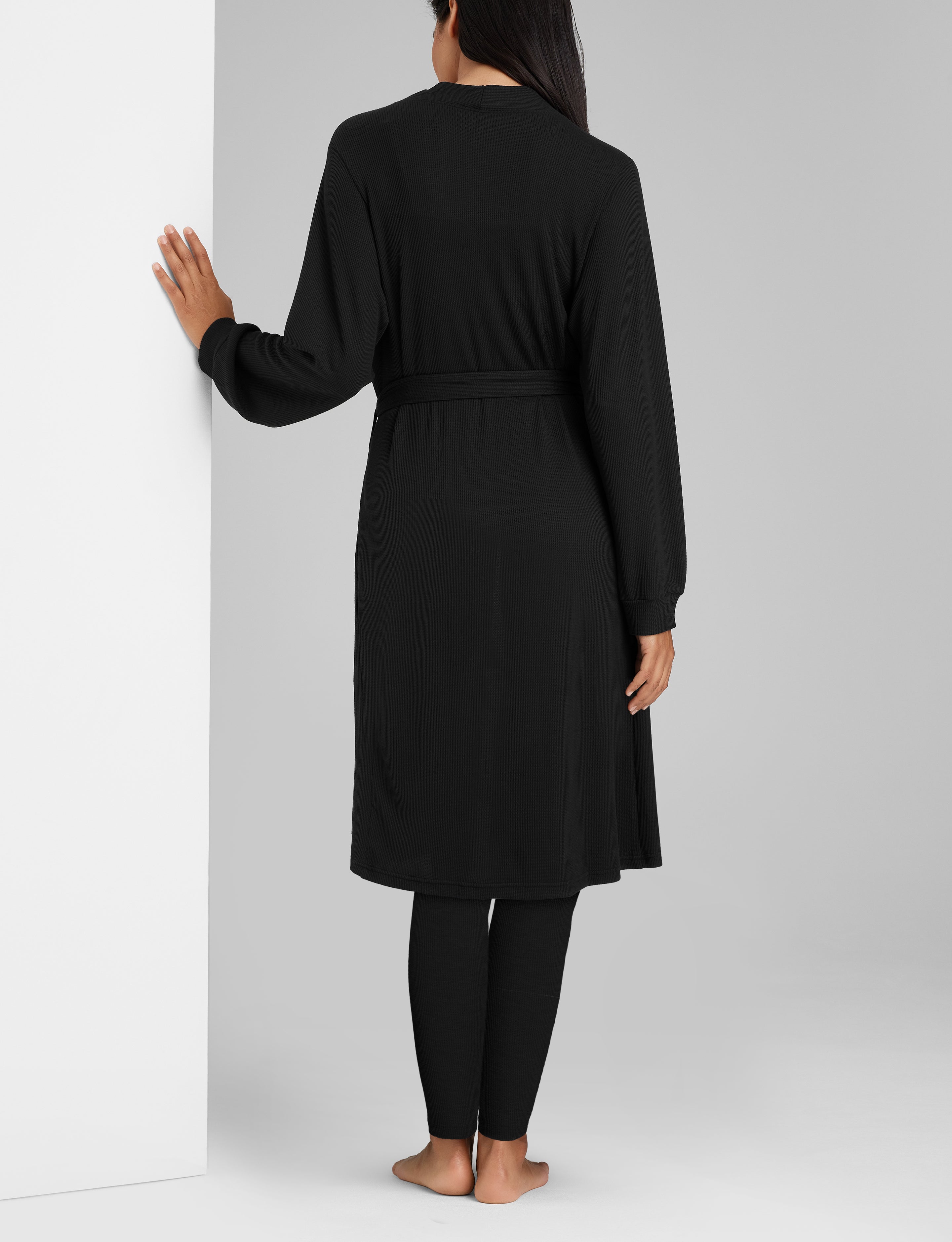 Women's Waffle Lounge Tank, Legging & Robe Set