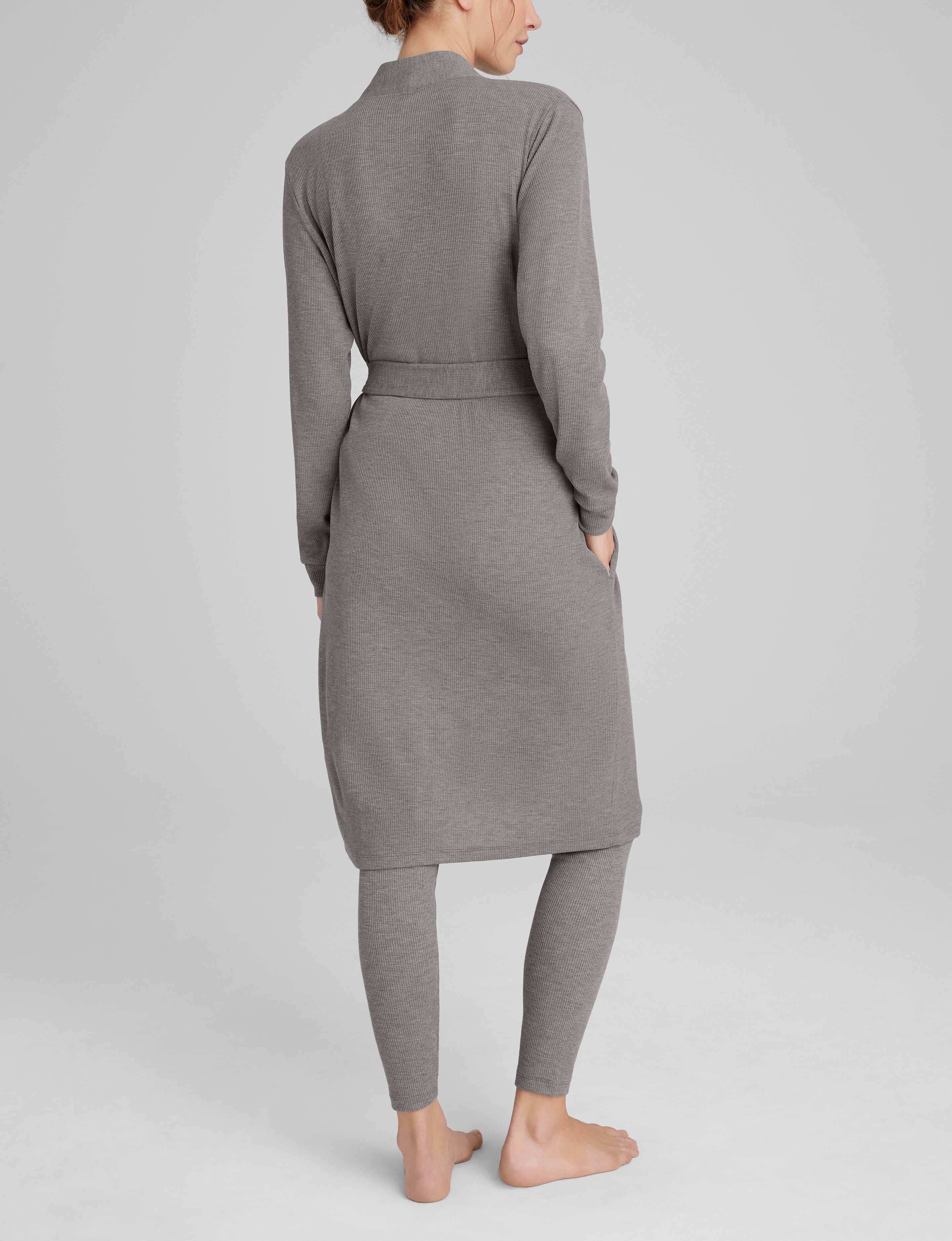 Women's Waffle Lounge Tank, Legging & Robe Set