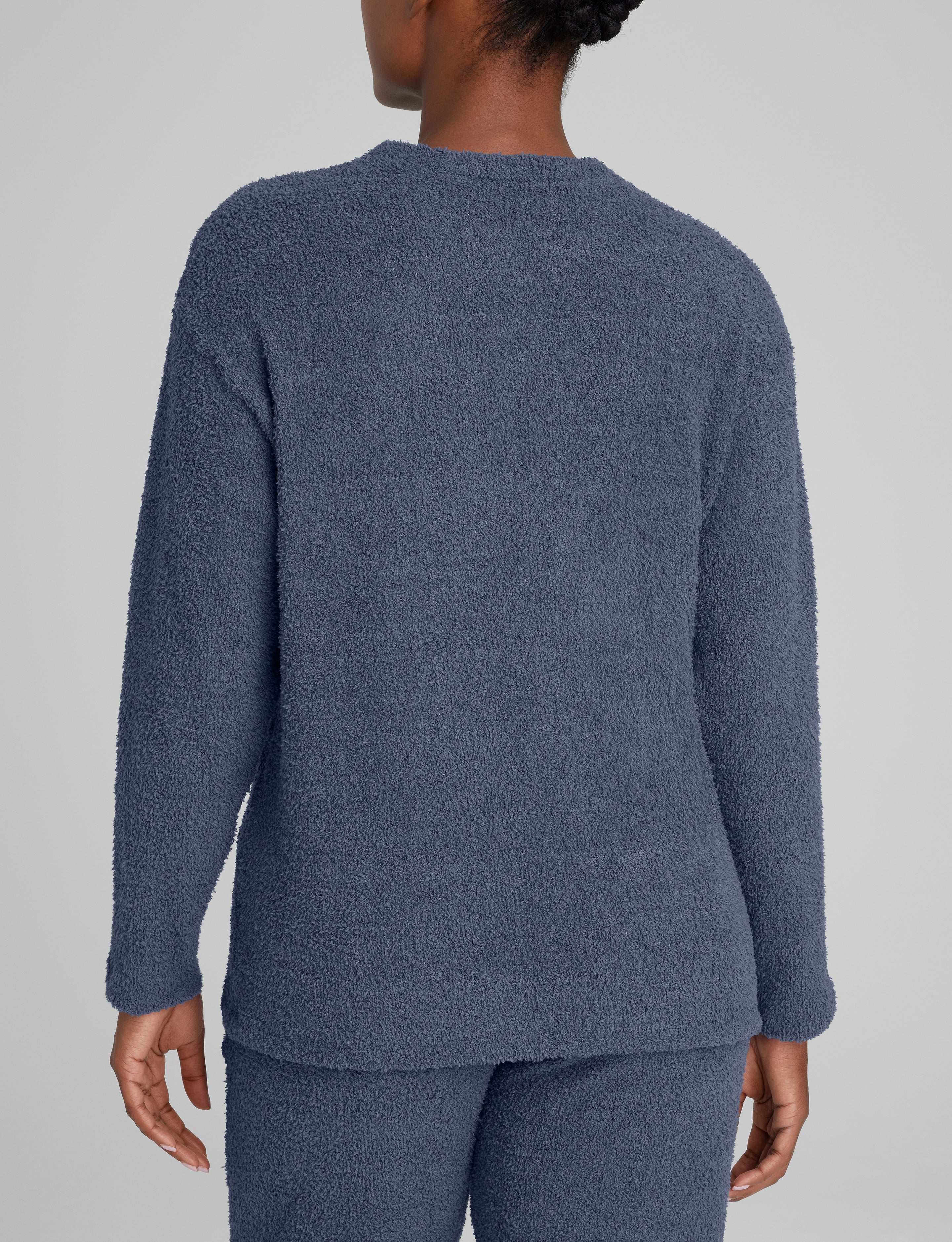 Women's Plush Crewneck Sweatshirt & Jogger Set