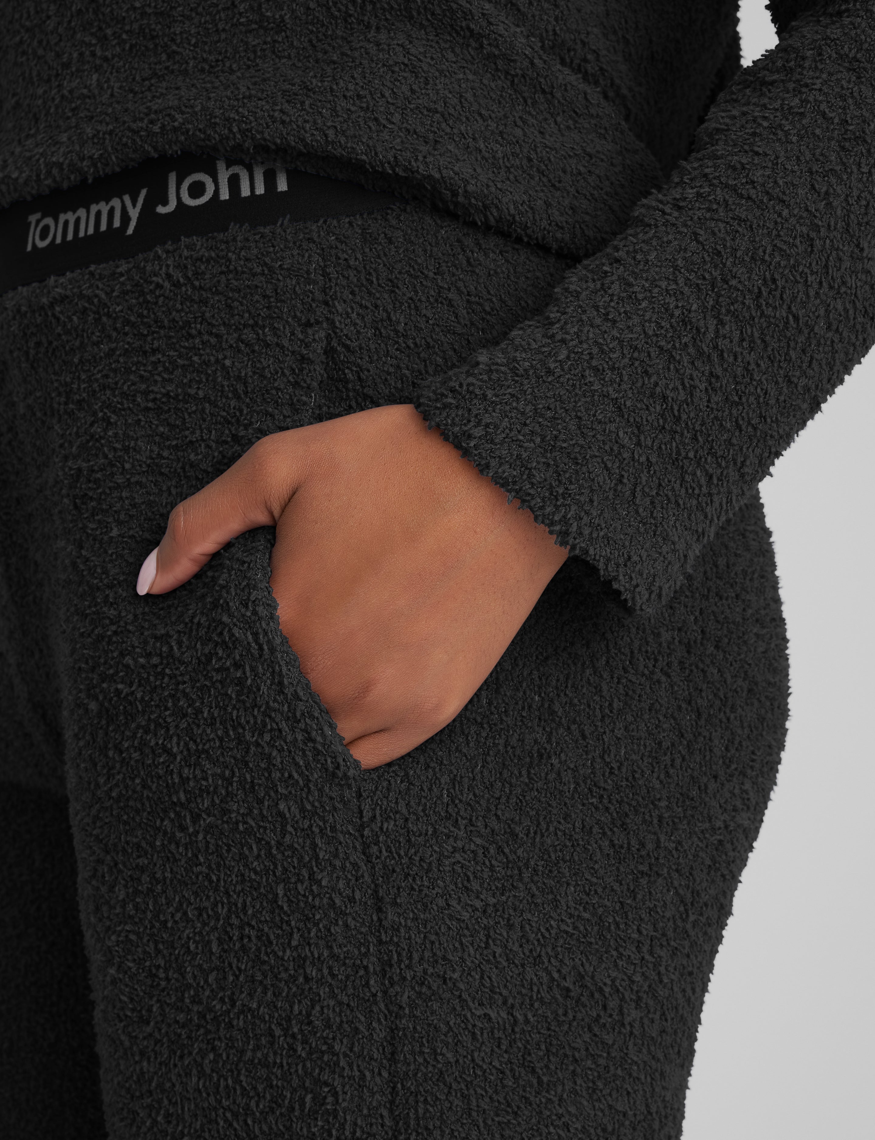 Women's Plush Crewneck Sweatshirt & Jogger Set